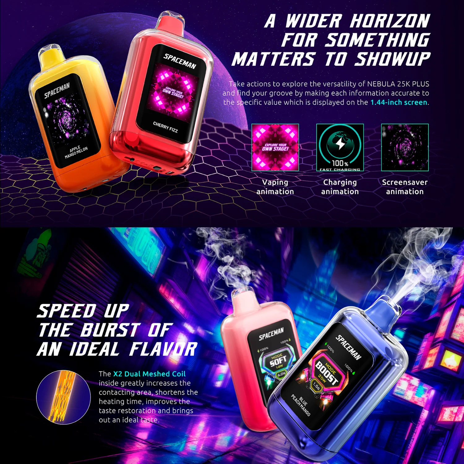 Smok Spaceman Nebula 25k Plus Disposable Vape Device - Image 20