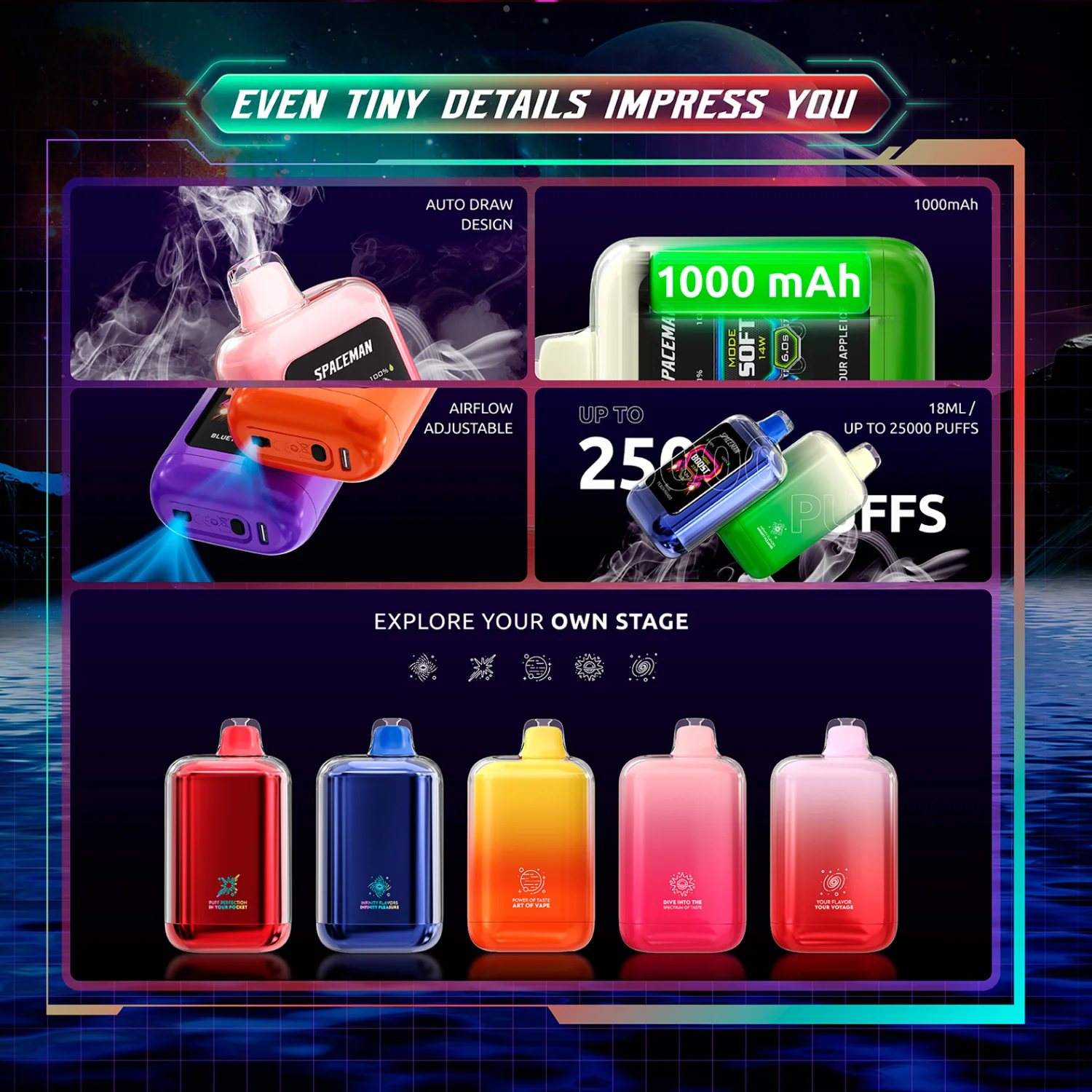 Smok Spaceman Nebula 25k Plus Disposable Vape Device - Image 21