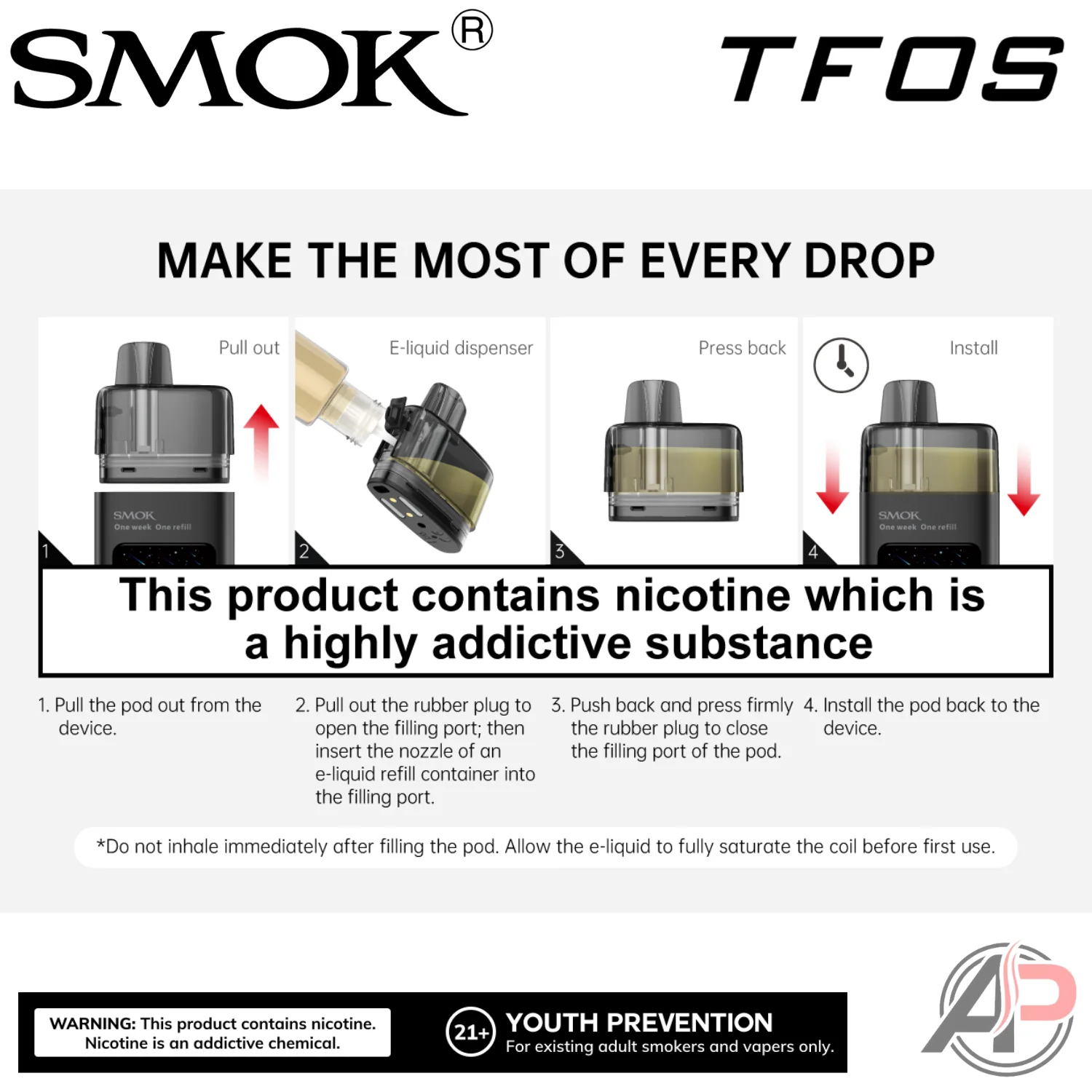 Smok TFOS Replacement Pods 2 Pack - Image 2