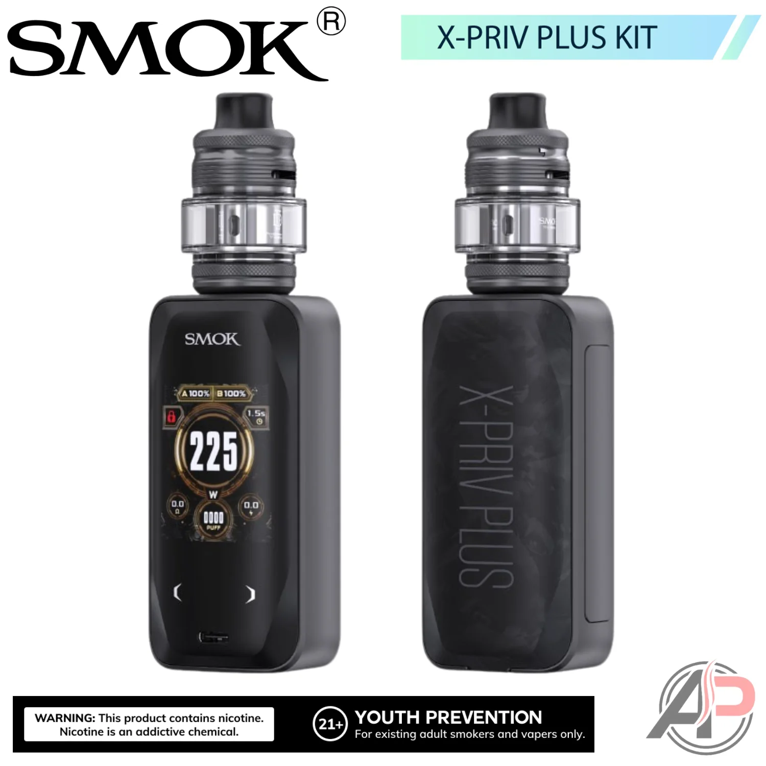 Smok X-Priv Plus 225W Box Mod System Starter Kit Device - Image 11