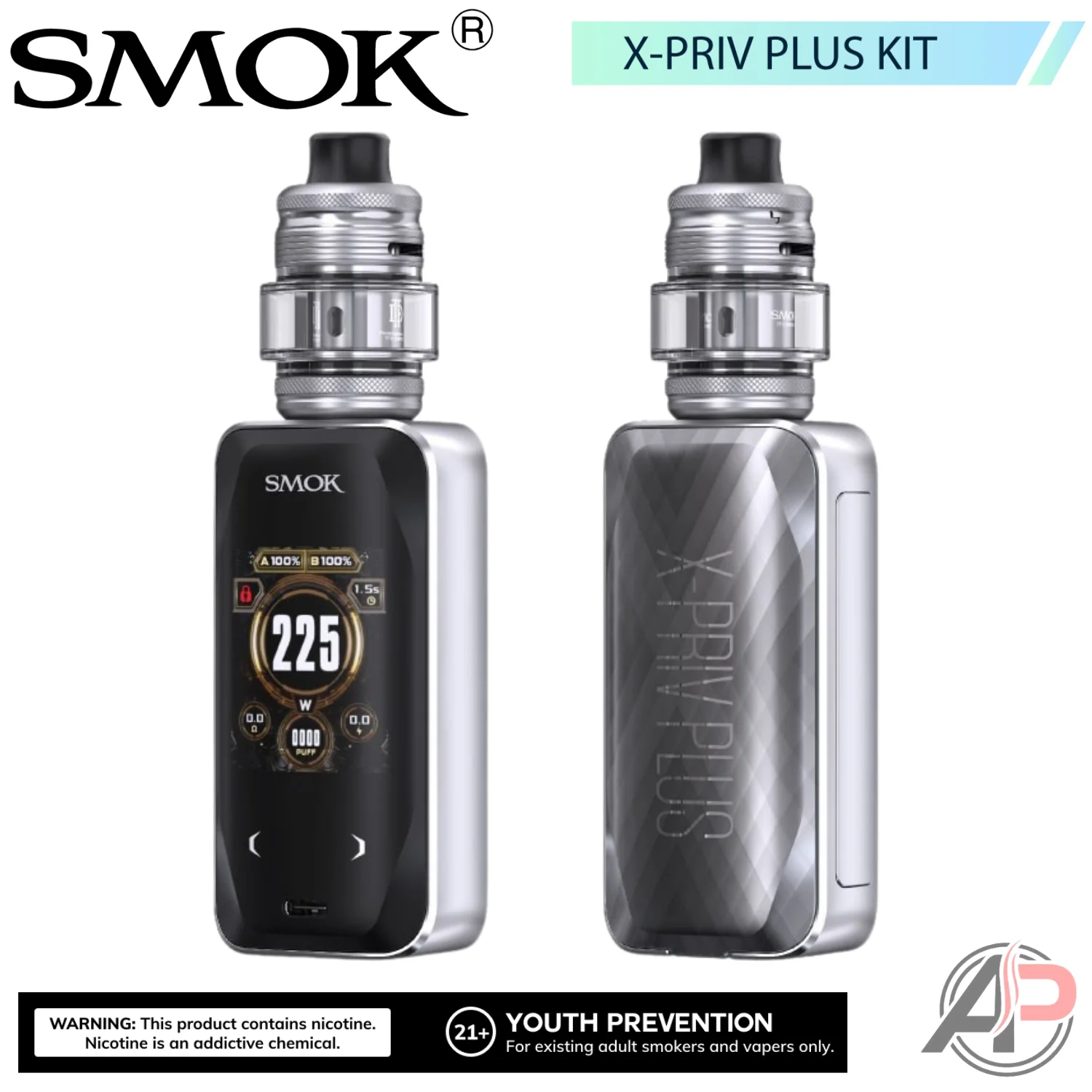 Smok X-Priv Plus 225W Box Mod System Starter Kit Device - Image 14