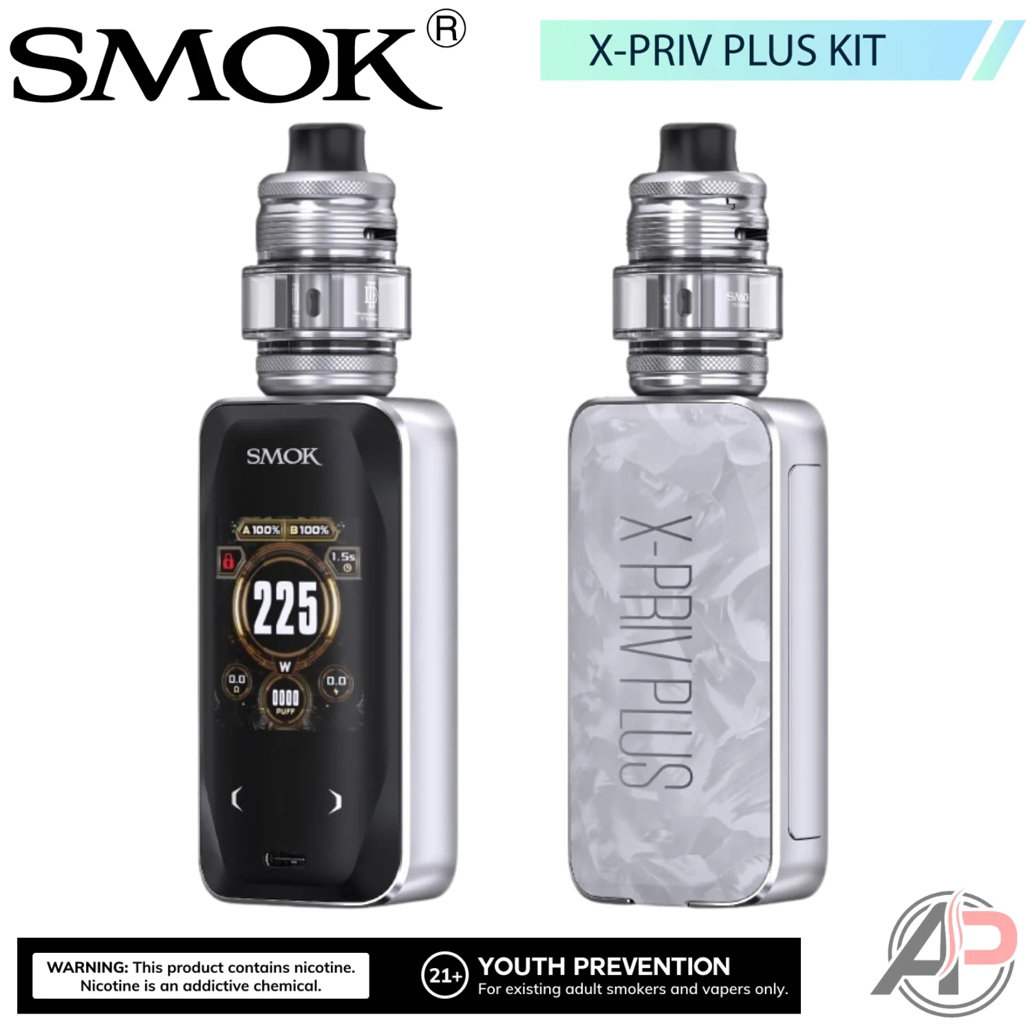 Smok X-Priv Plus 225W Box Mod System Starter Kit Device - Image 15