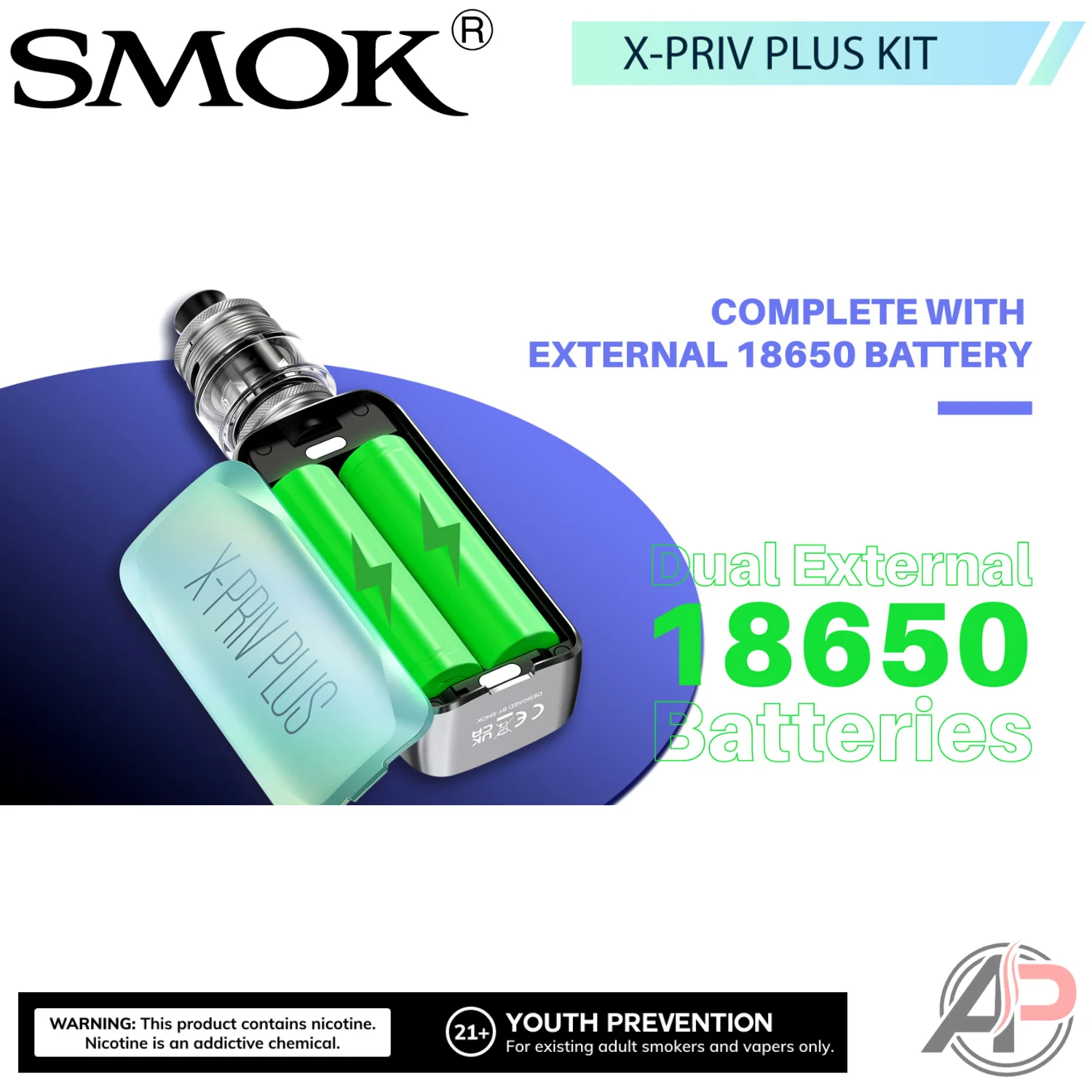 Smok X-Priv Plus 225W Box Mod System Starter Kit Device - Image 5