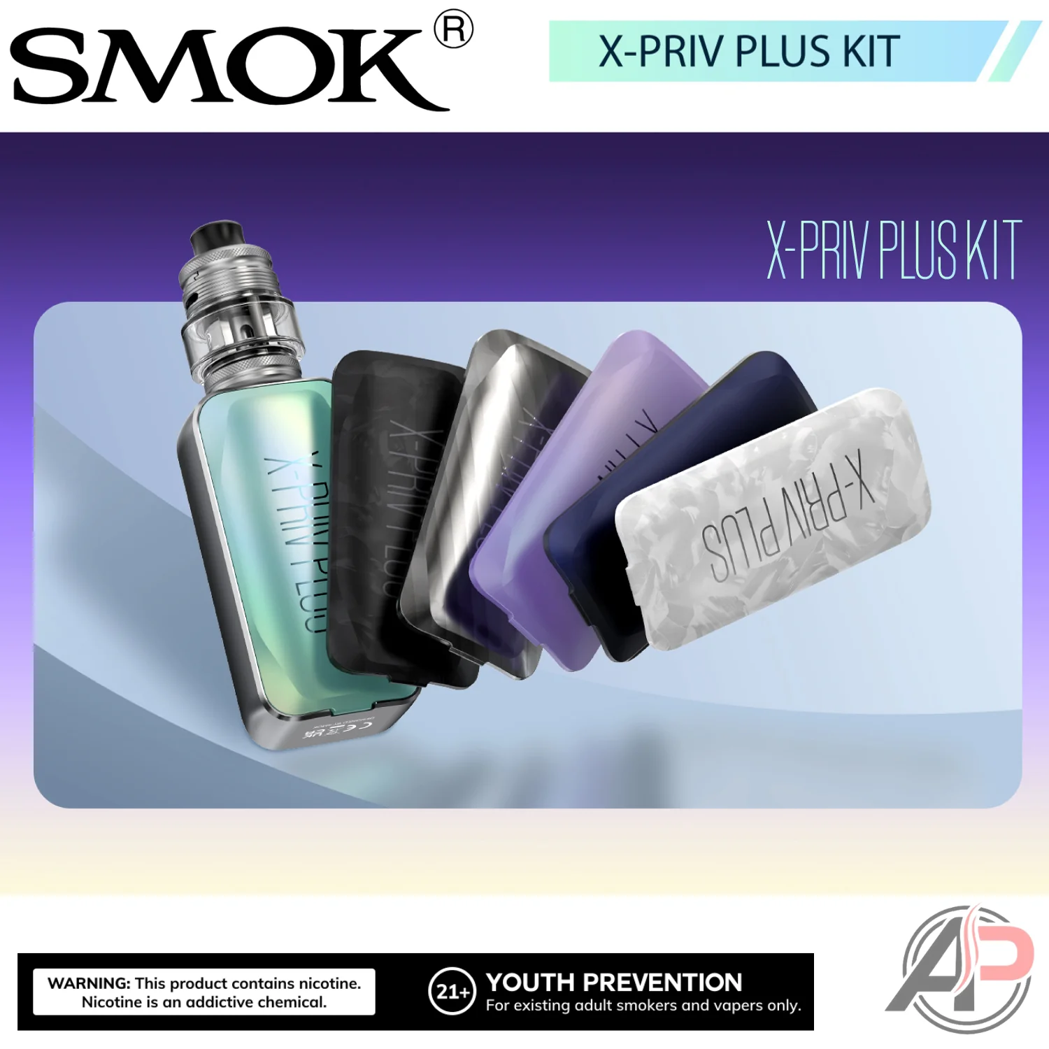 Smok X-Priv Plus 225W Box Mod System Starter Kit Device - Image 6