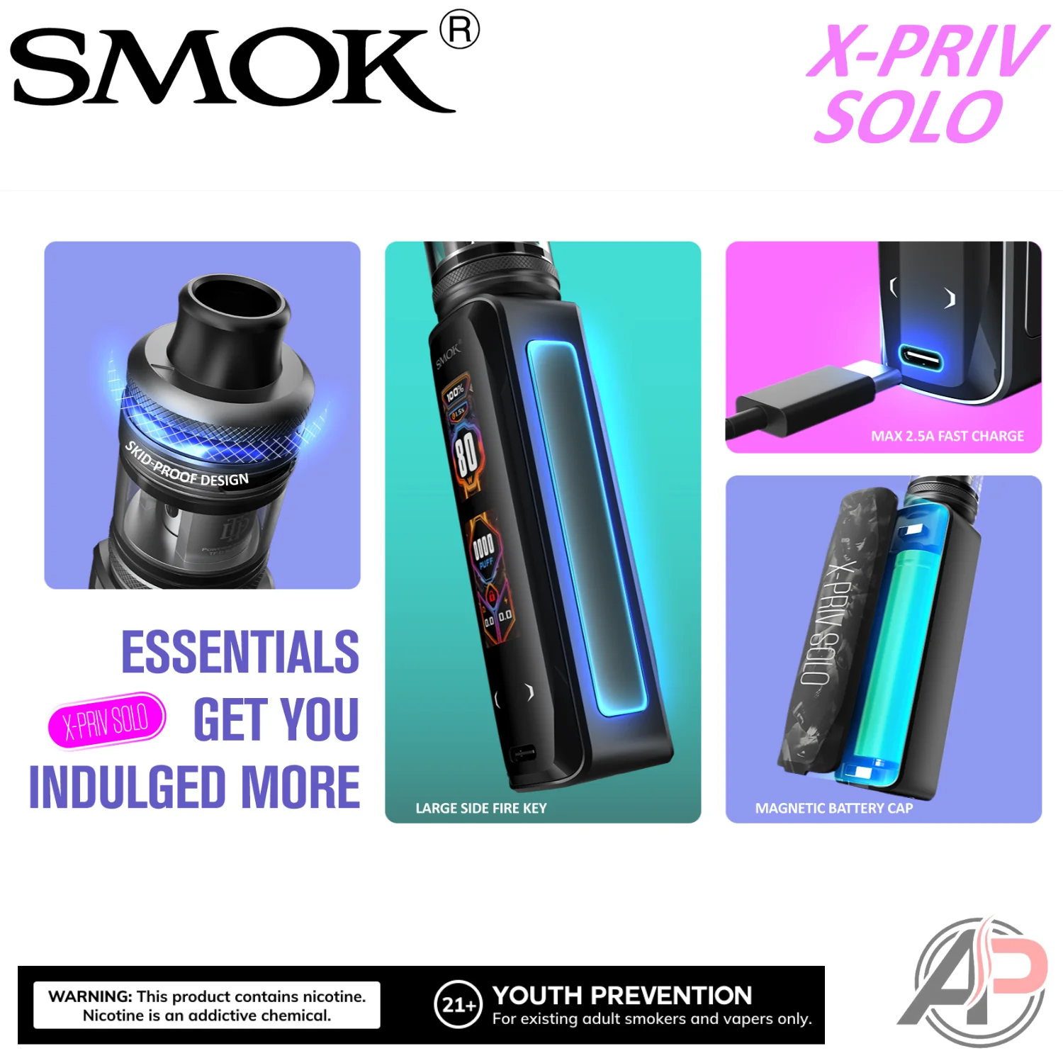 Smok X-Priv Solo 80W Mod System Starter Kit Device - Image 4