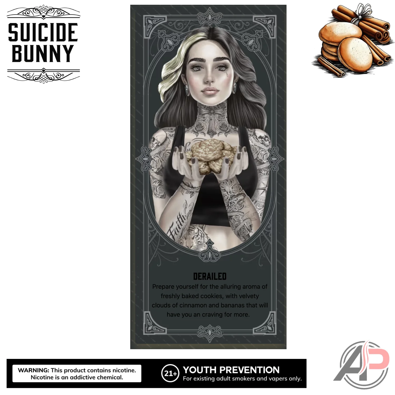 Suicide Bunny Derailed E-Liquid 120mL - Image 3