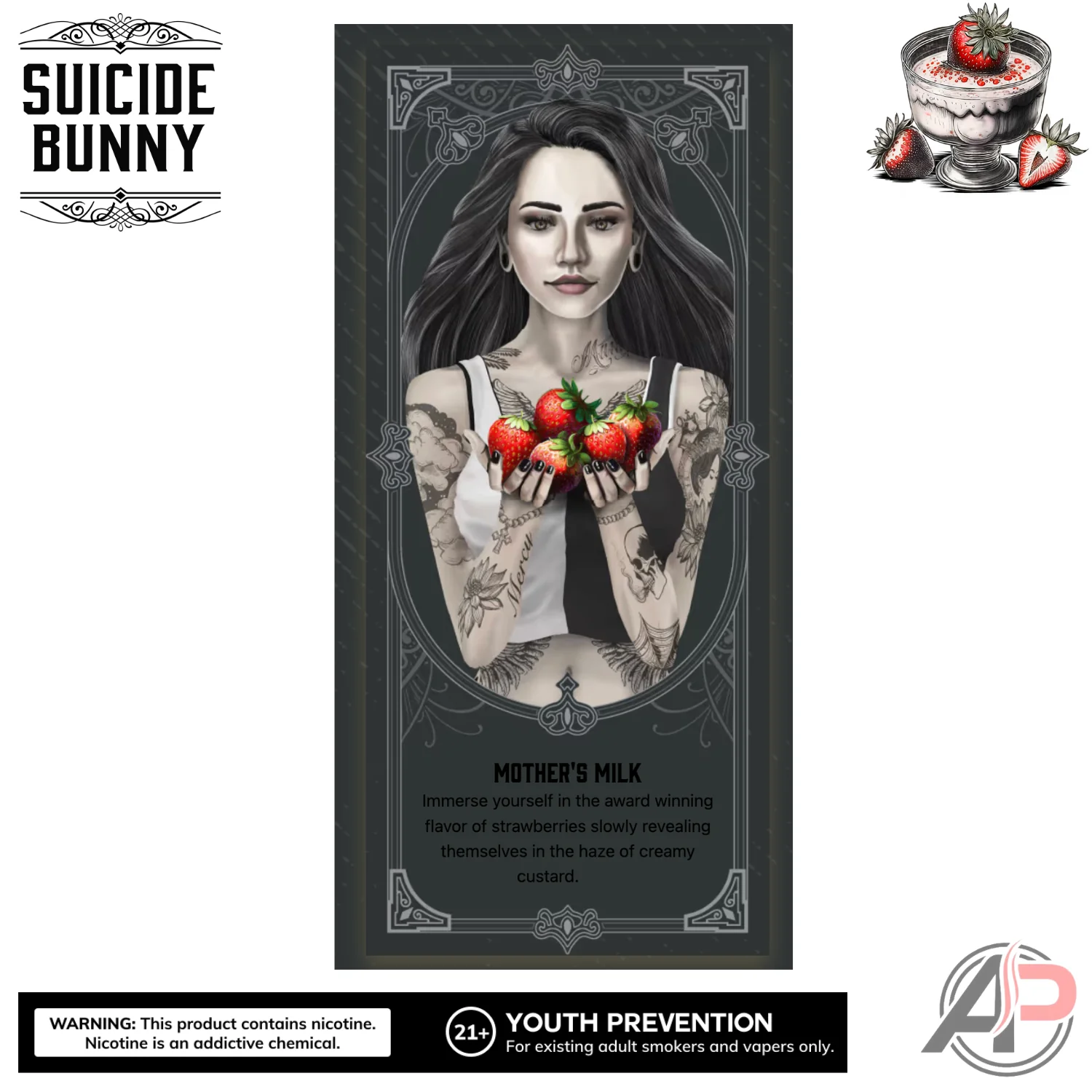 Suicide Bunny Mothers Milk E-Liquid 120mL - Image 3