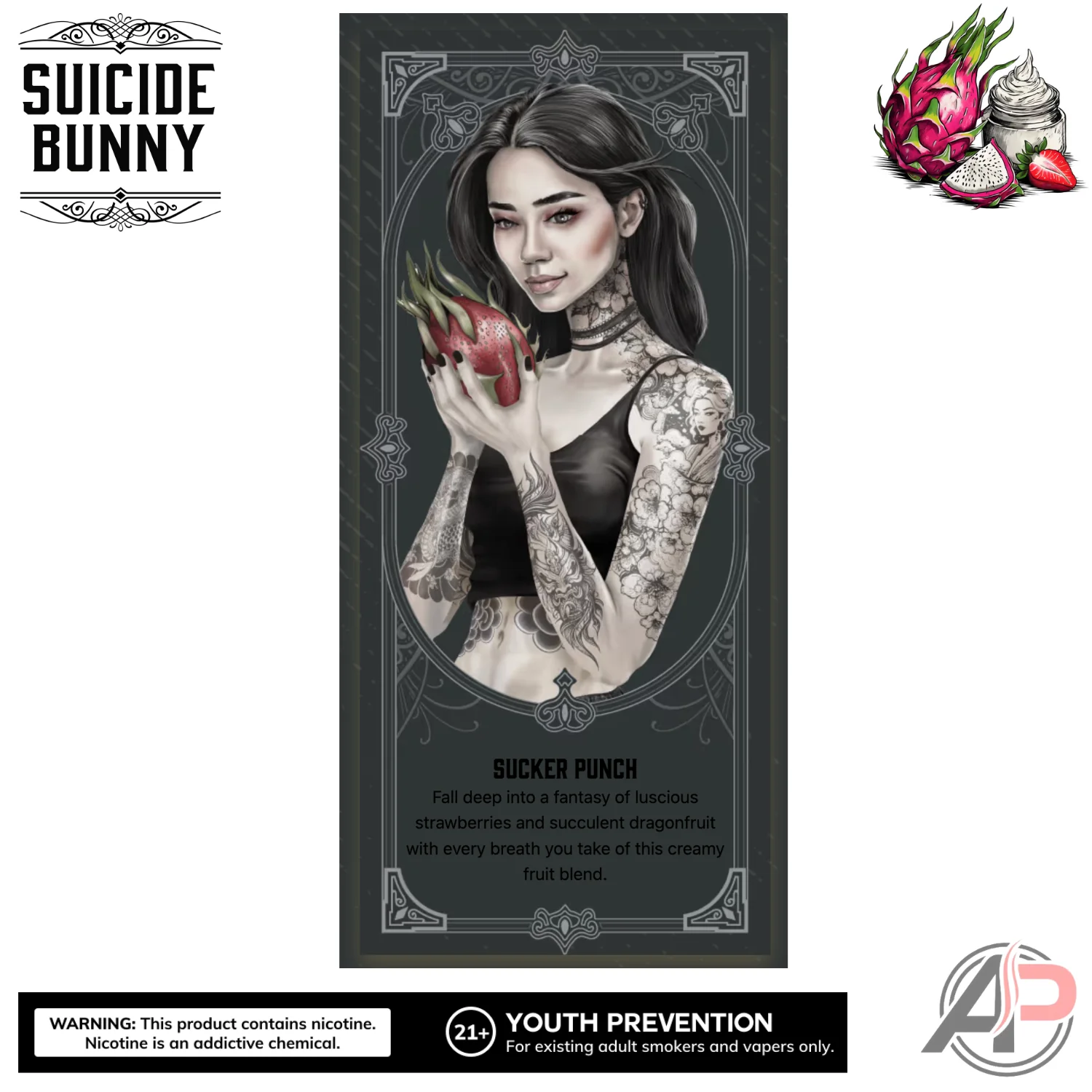 Suicide Bunny Sucker Punch E-Liquid 120mL - Image 3