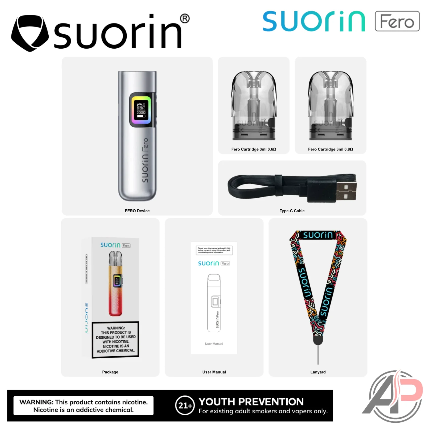 Suorin Fero 25w Pod System Starter kit Device - Image 3