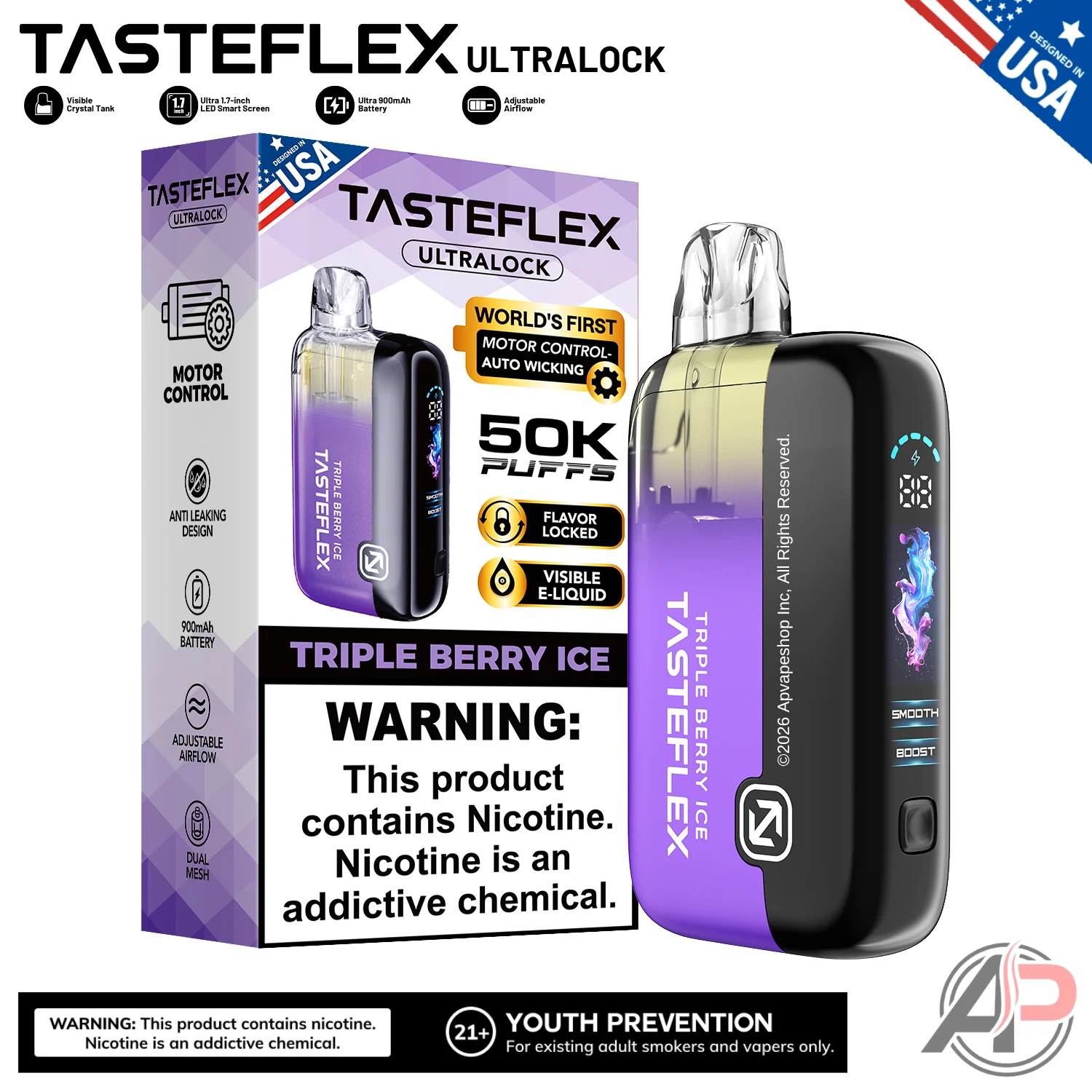 Tasteflex Ultralock 50000 Puffs Disposable Vape Device - Image 11