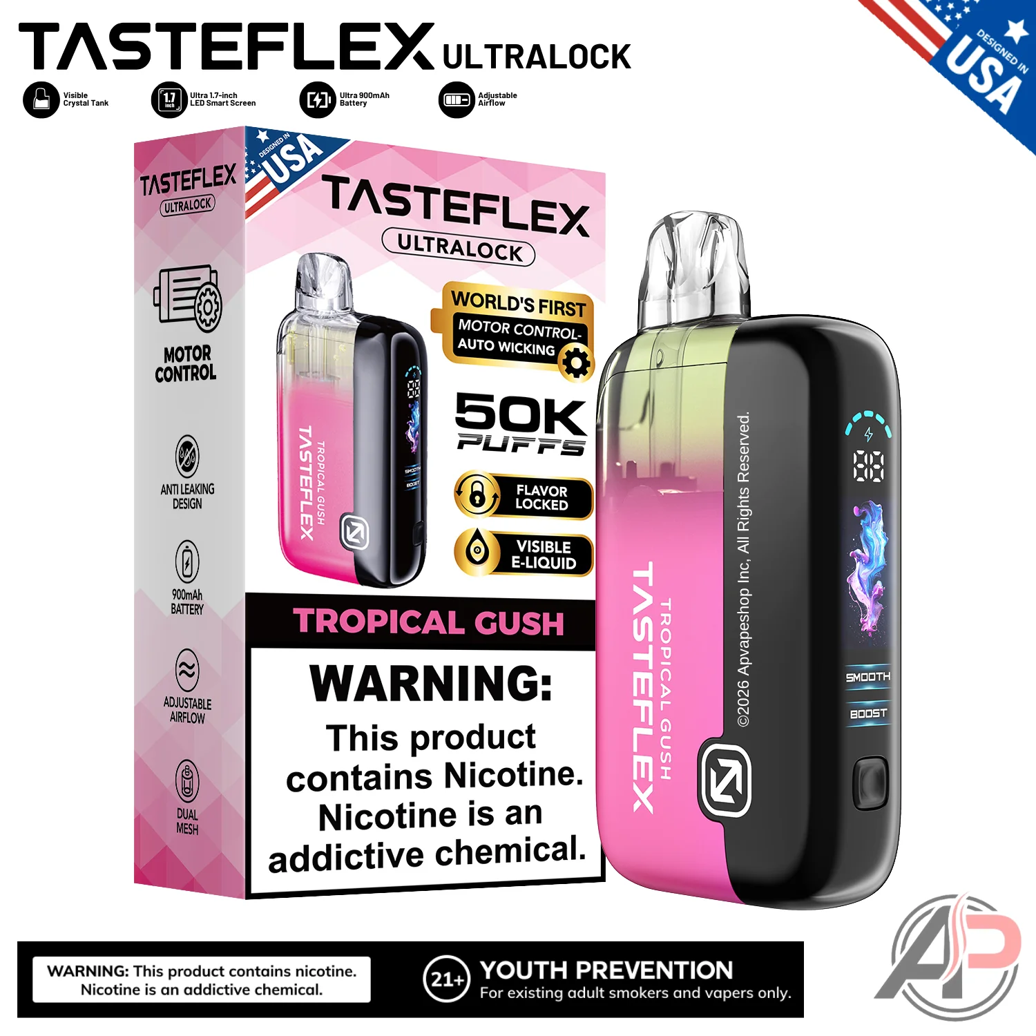 Tasteflex Ultralock 50000 Puffs Disposable Vape Device - Image 12