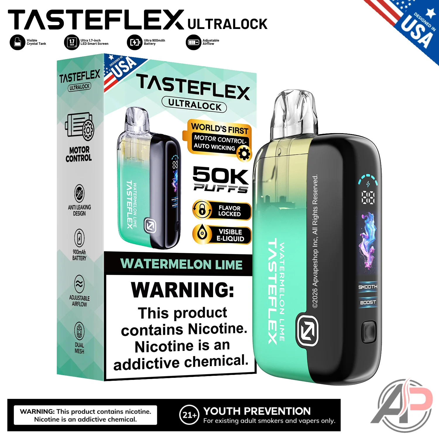 Tasteflex Ultralock 50000 Puffs Disposable Vape Device - Image 13