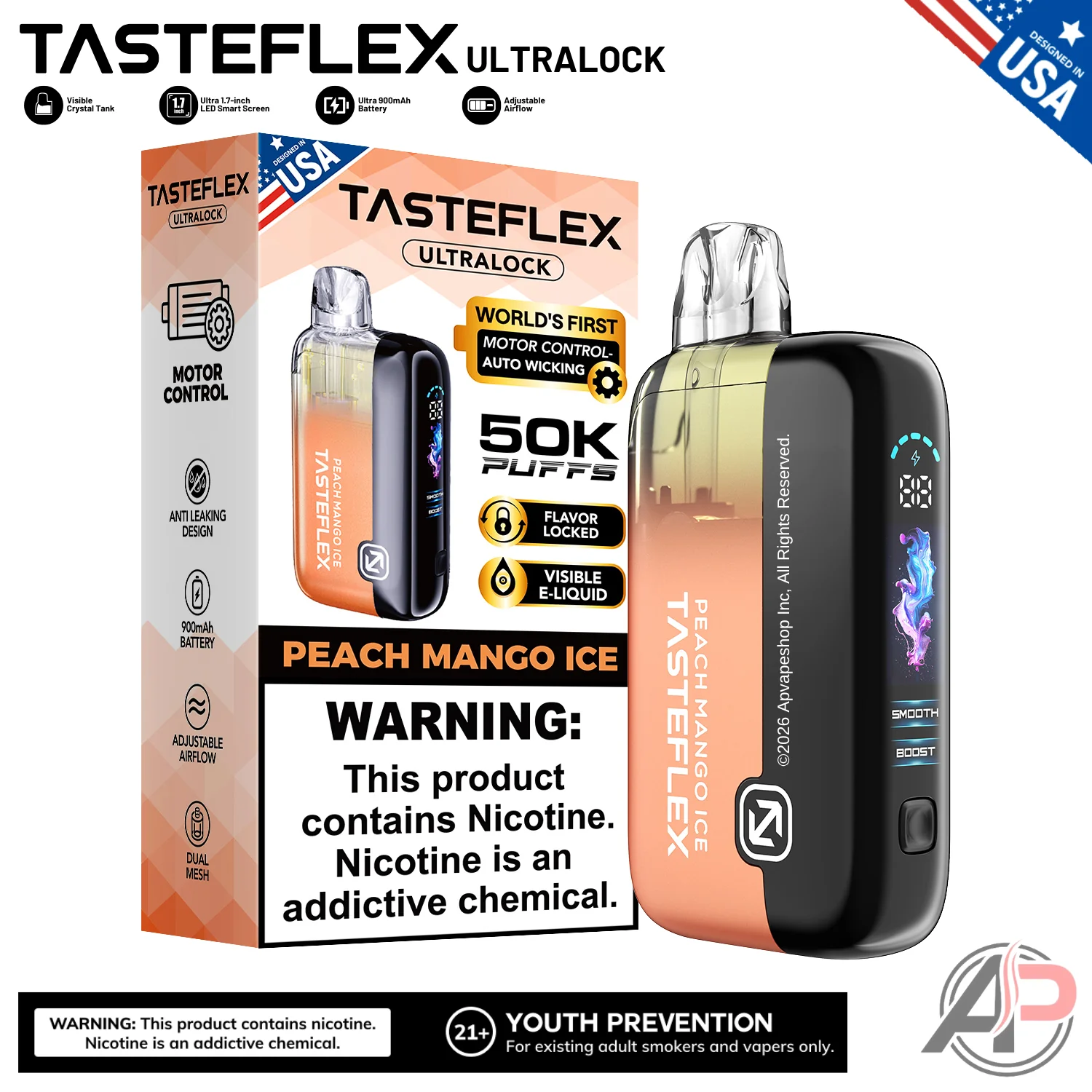 Tasteflex Ultralock 50000 Puffs Disposable Vape Device - Image 8
