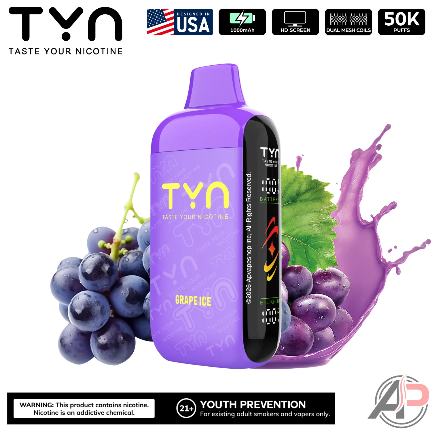 Tyn 50000 Puffs Disposable Vape Device - Image 16