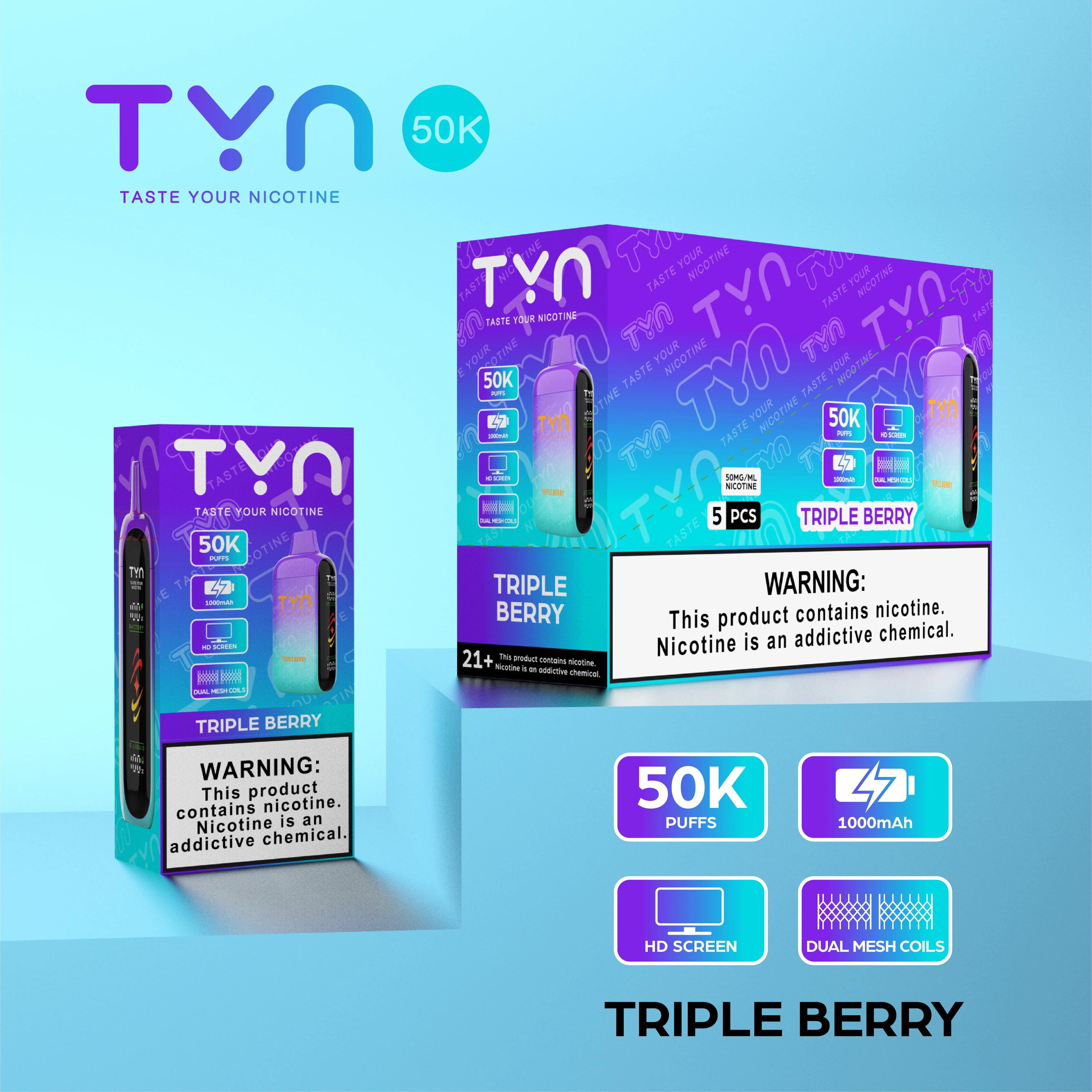 Tyn 50000 Puffs Disposable Vape Device - Image 50