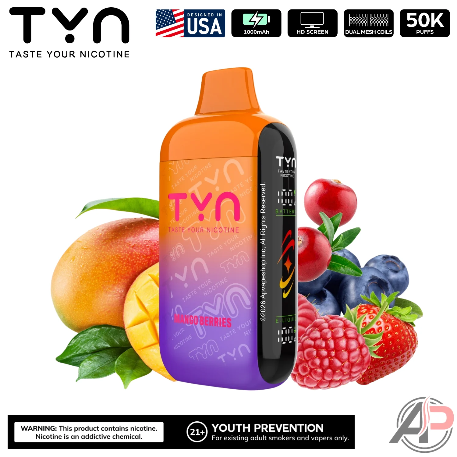 Tyn 50000 Puffs Disposable Vape Device - Image 6