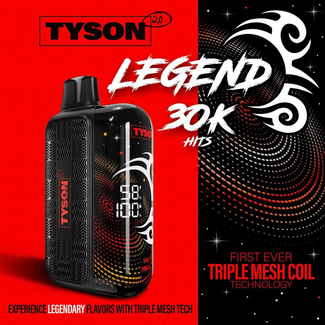 Tyson 2.0 Legend 30,000 Puffs Disposable Vape Device - Image 3
