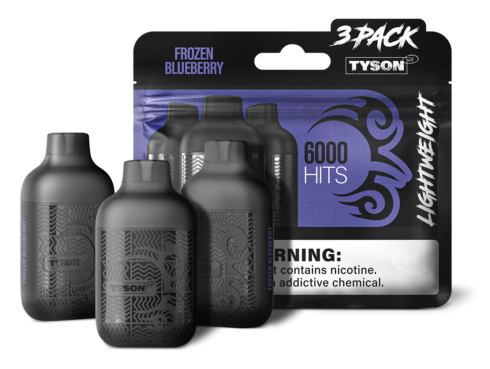 Tyson 2.0 Lightweight 6000 Puffs Disposable Vape Device 3 Pack - Image 15