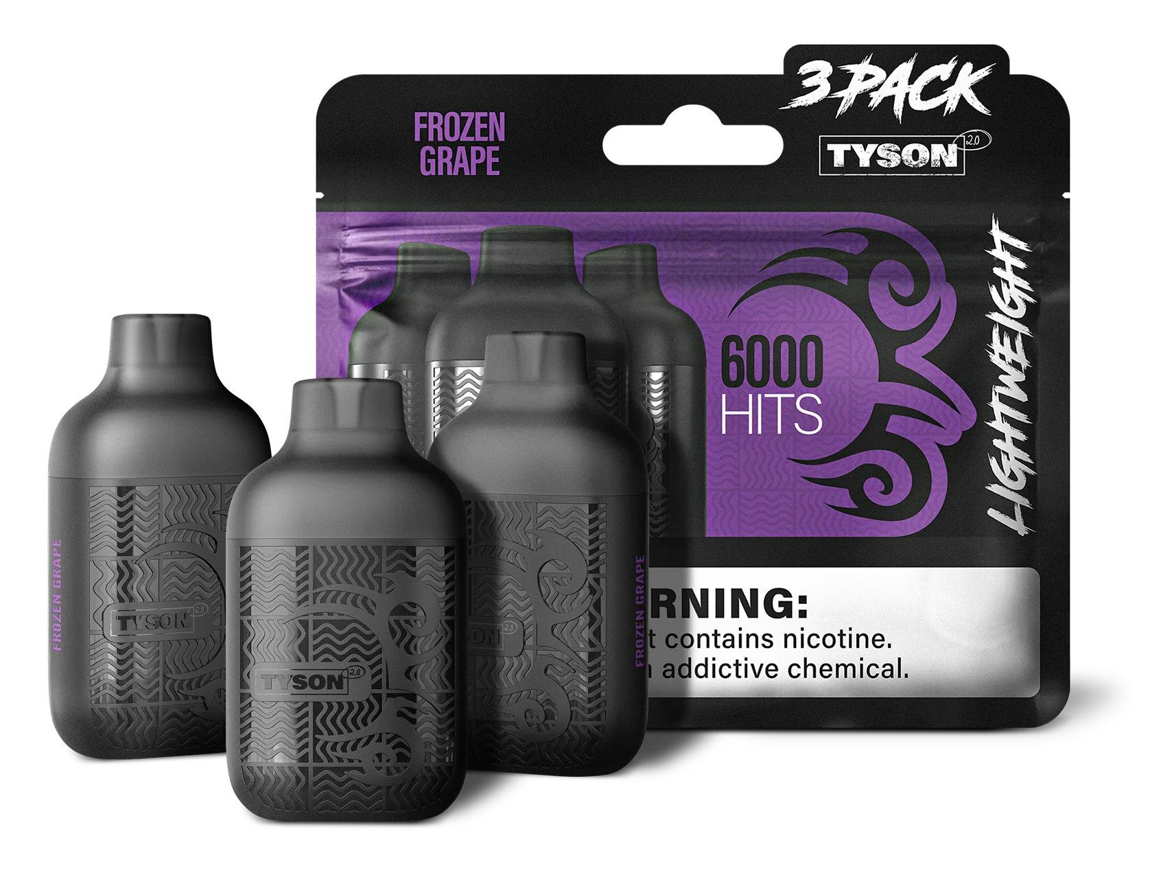 Tyson 2.0 Lightweight 6000 Puffs Disposable Vape Device 3 Pack - Image 16