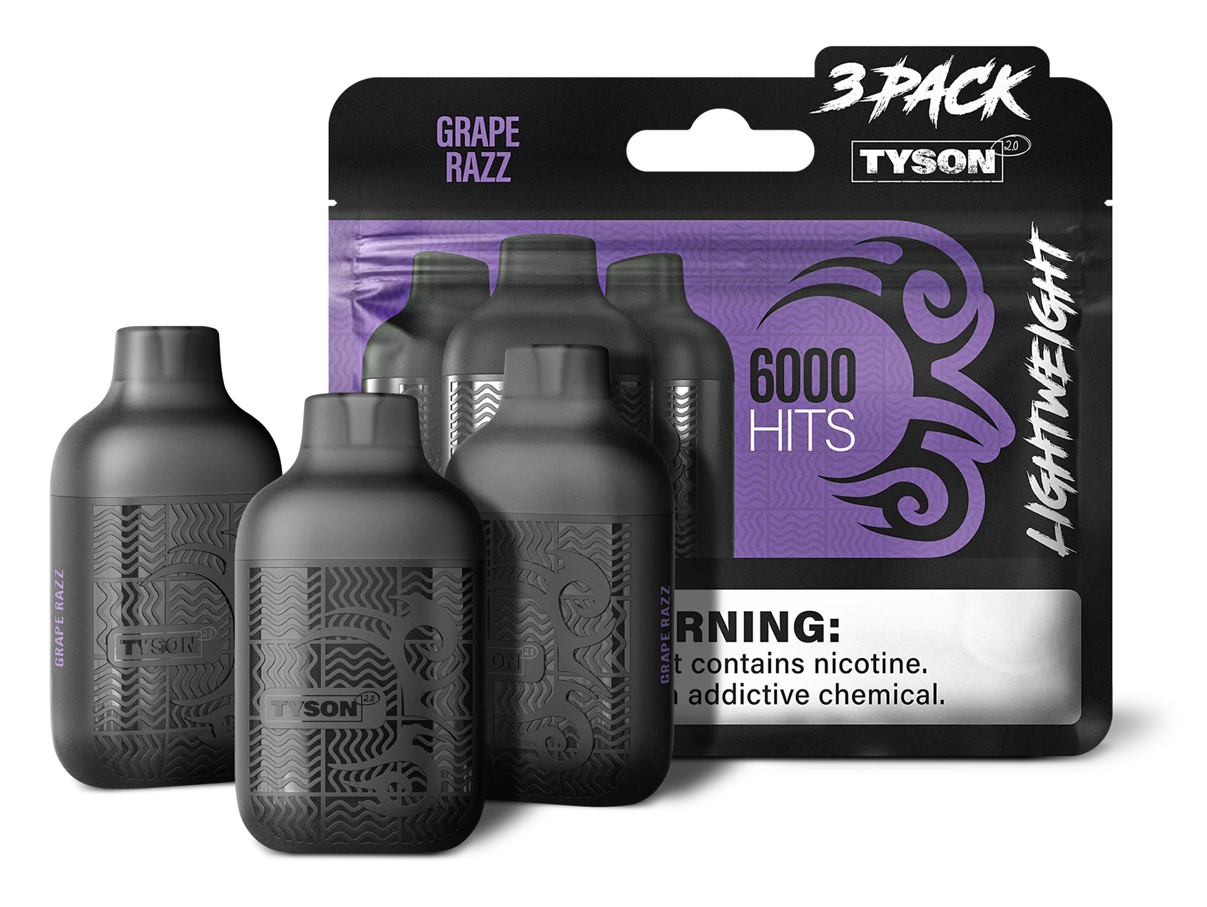 Tyson 2.0 Lightweight 6000 Puffs Disposable Vape Device 3 Pack - Image 20