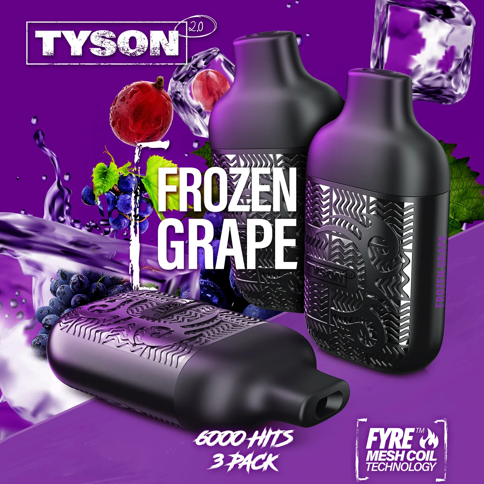 Tyson 2.0 Lightweight 6000 Puffs Disposable Vape Device 3 Pack - Image 33