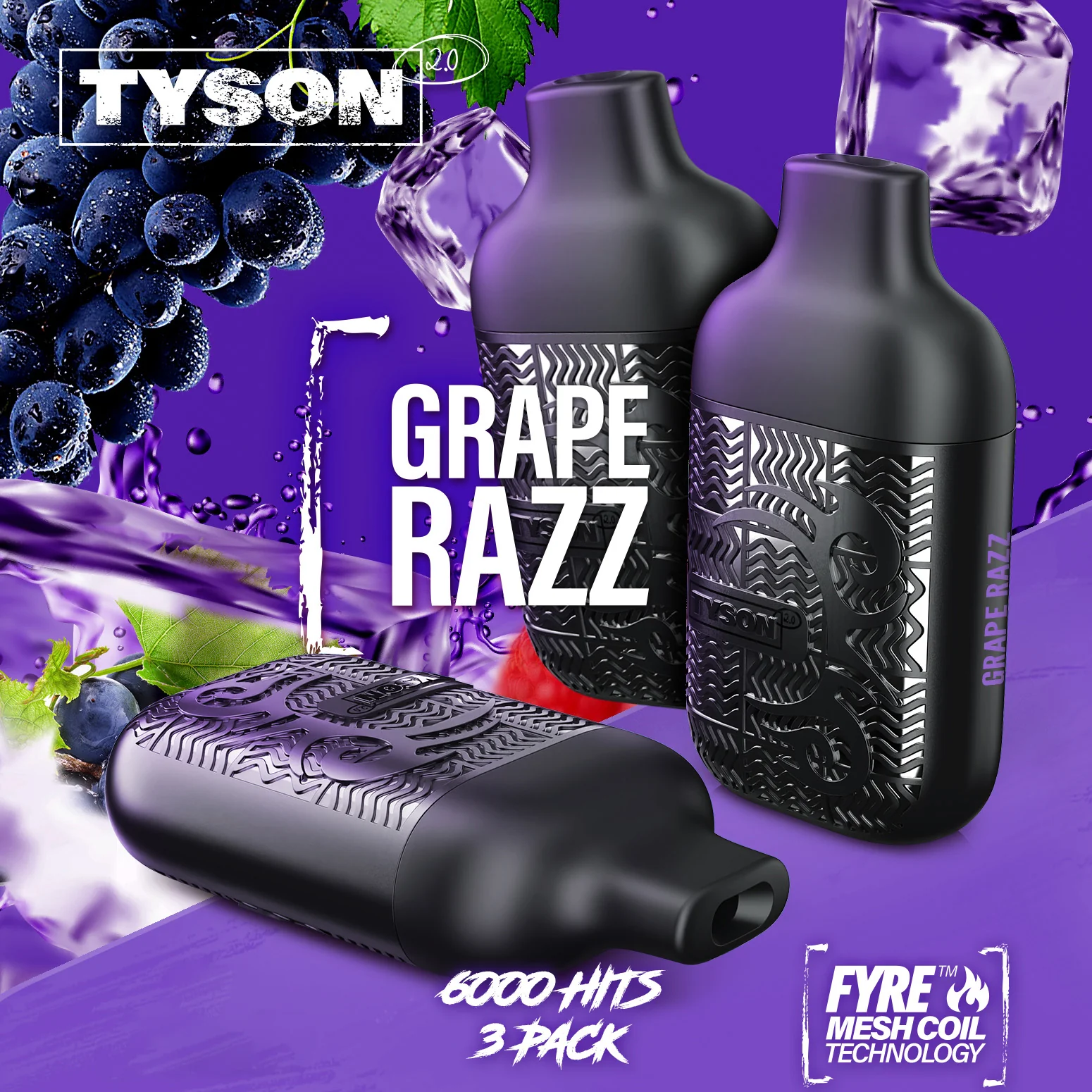 Tyson 2.0 Lightweight 6000 Puffs Disposable Vape Device 3 Pack - Image 37