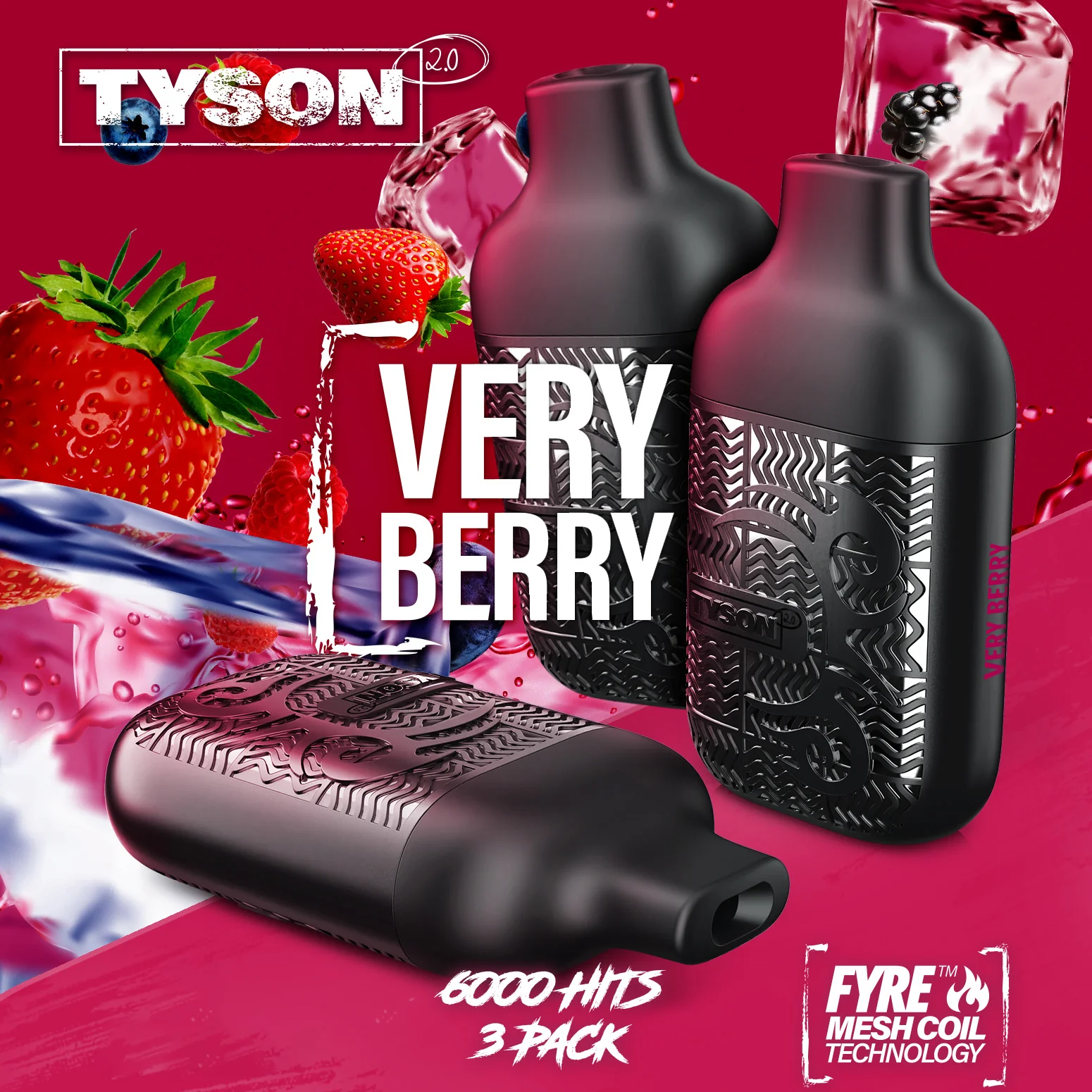 Tyson 2.0 Lightweight 6000 Puffs Disposable Vape Device 3 Pack - Image 45