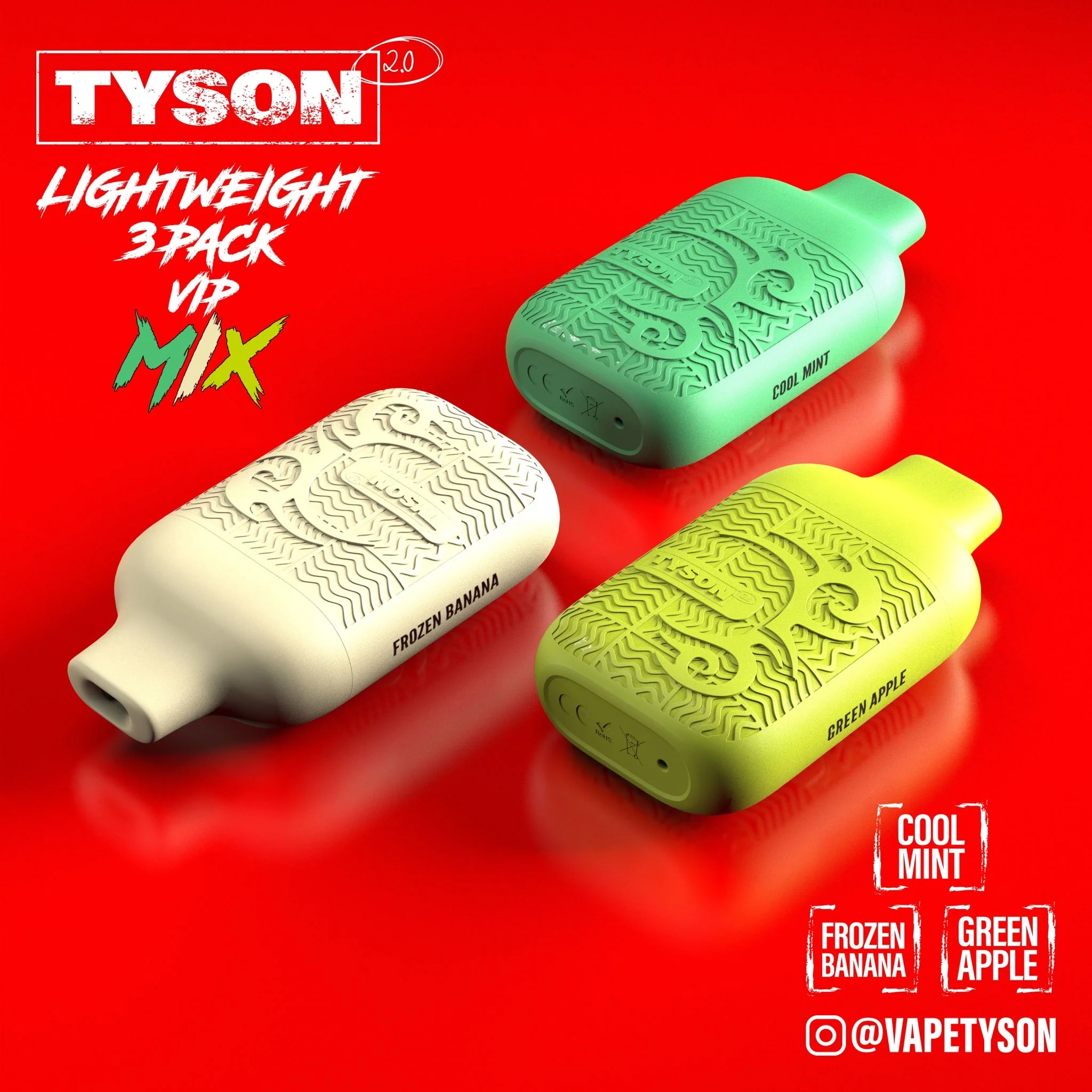 Tyson 2.0 Lightweight 6000 Puffs Disposable Vape Device 3 Pack - Image 49