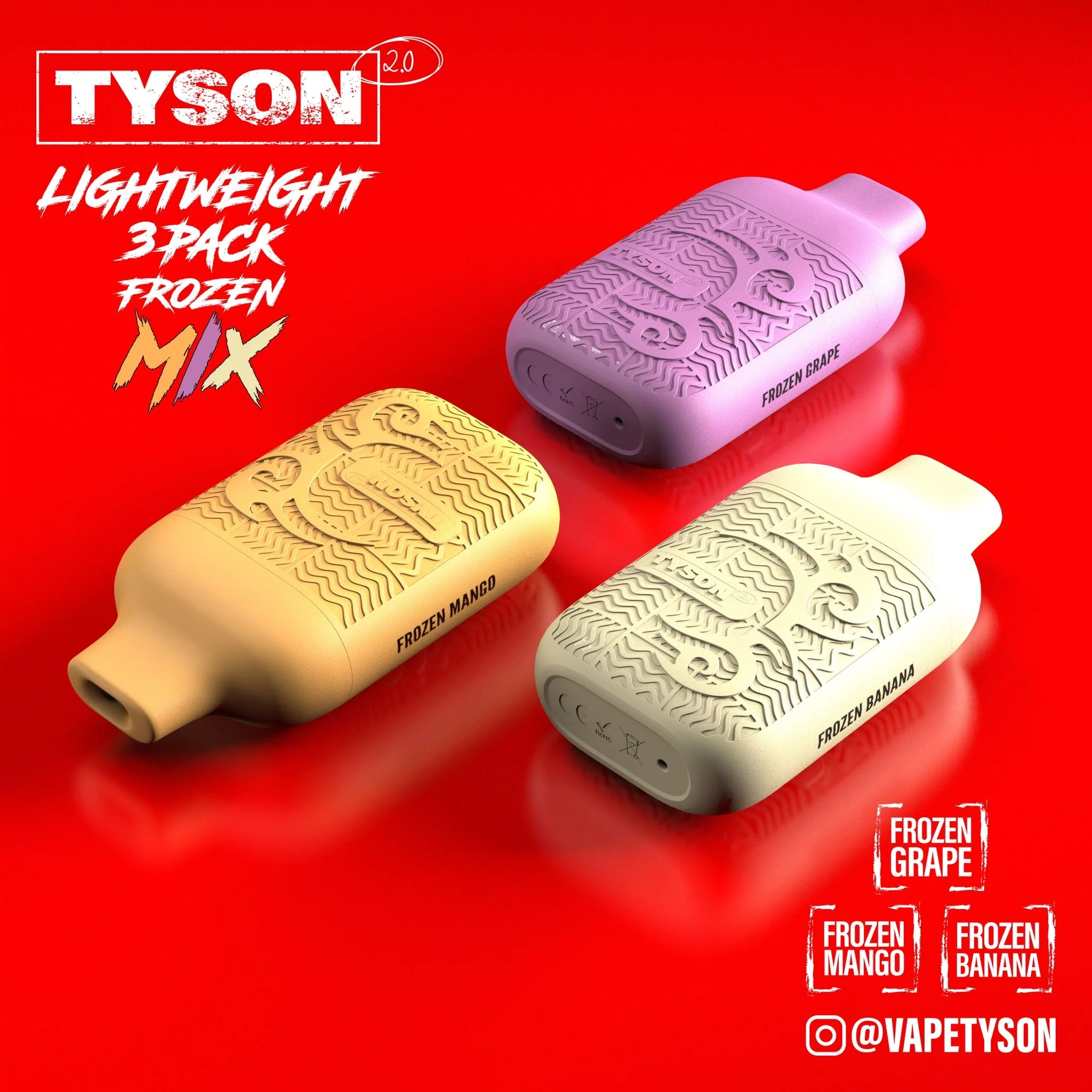 Tyson 2.0 Lightweight 6000 Puffs Disposable Vape Device 3 Pack - Image 50