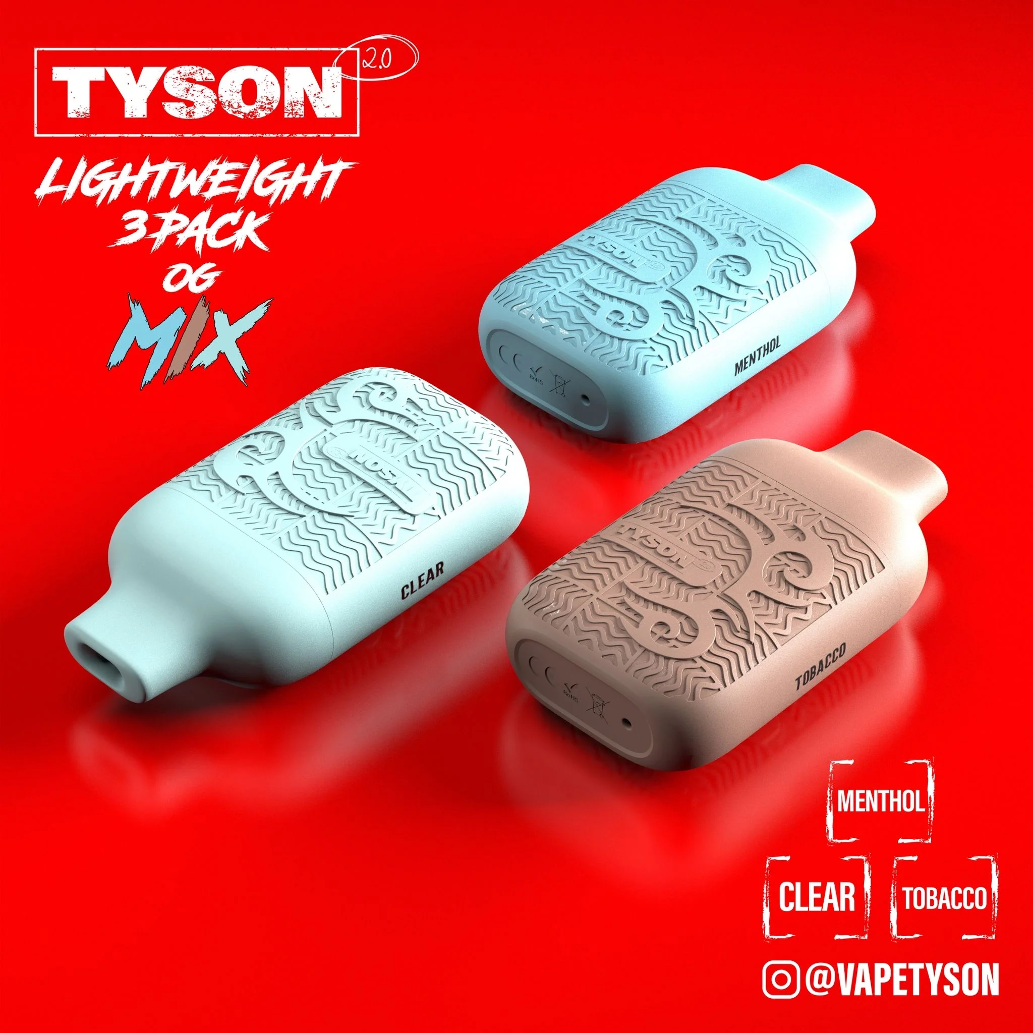Tyson 2.0 Lightweight 6000 Puffs Disposable Vape Device 3 Pack - Image 52