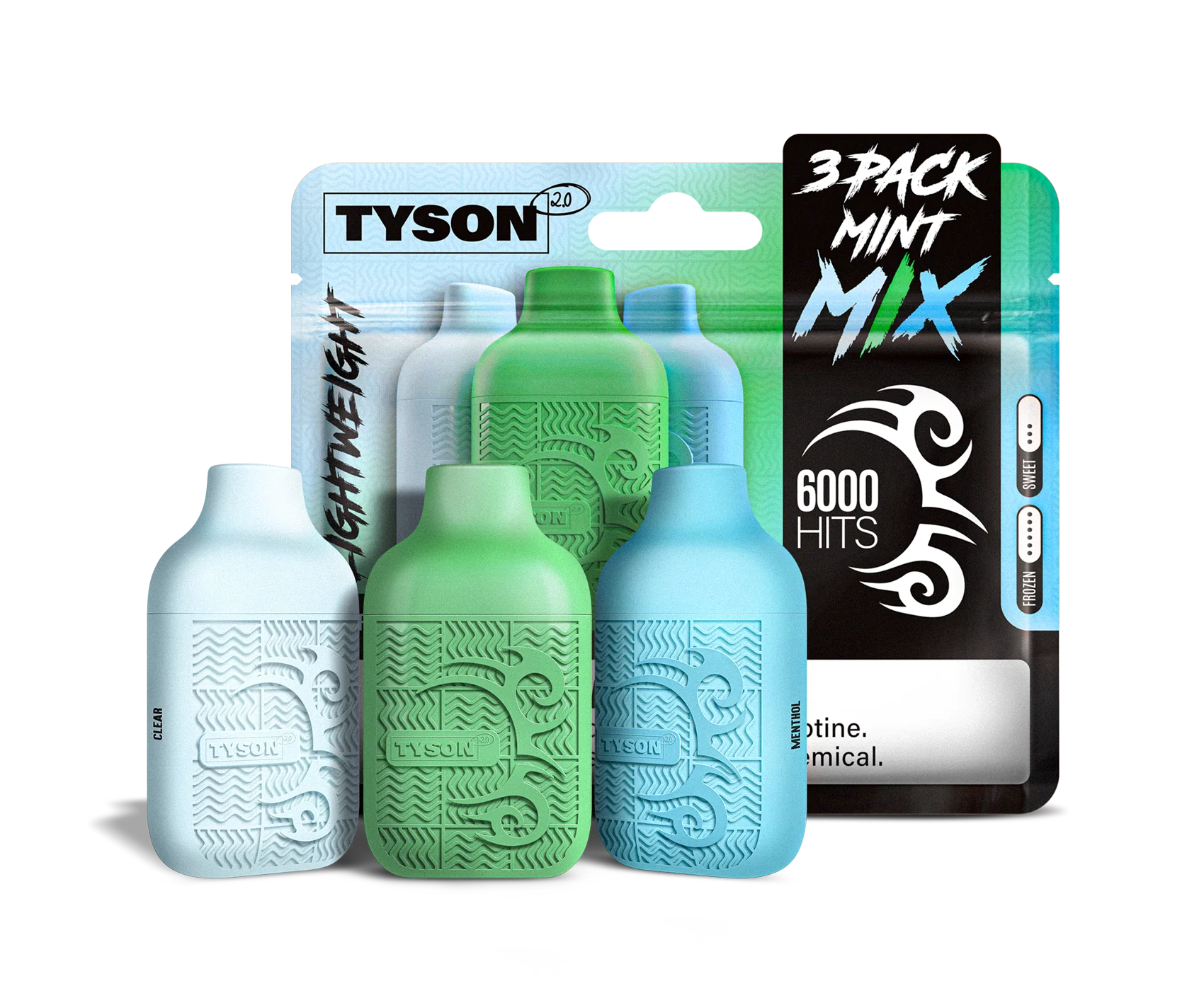 Tyson 2.0 Lightweight 6000 Puffs Disposable Vape Device 3 Pack - Image 7
