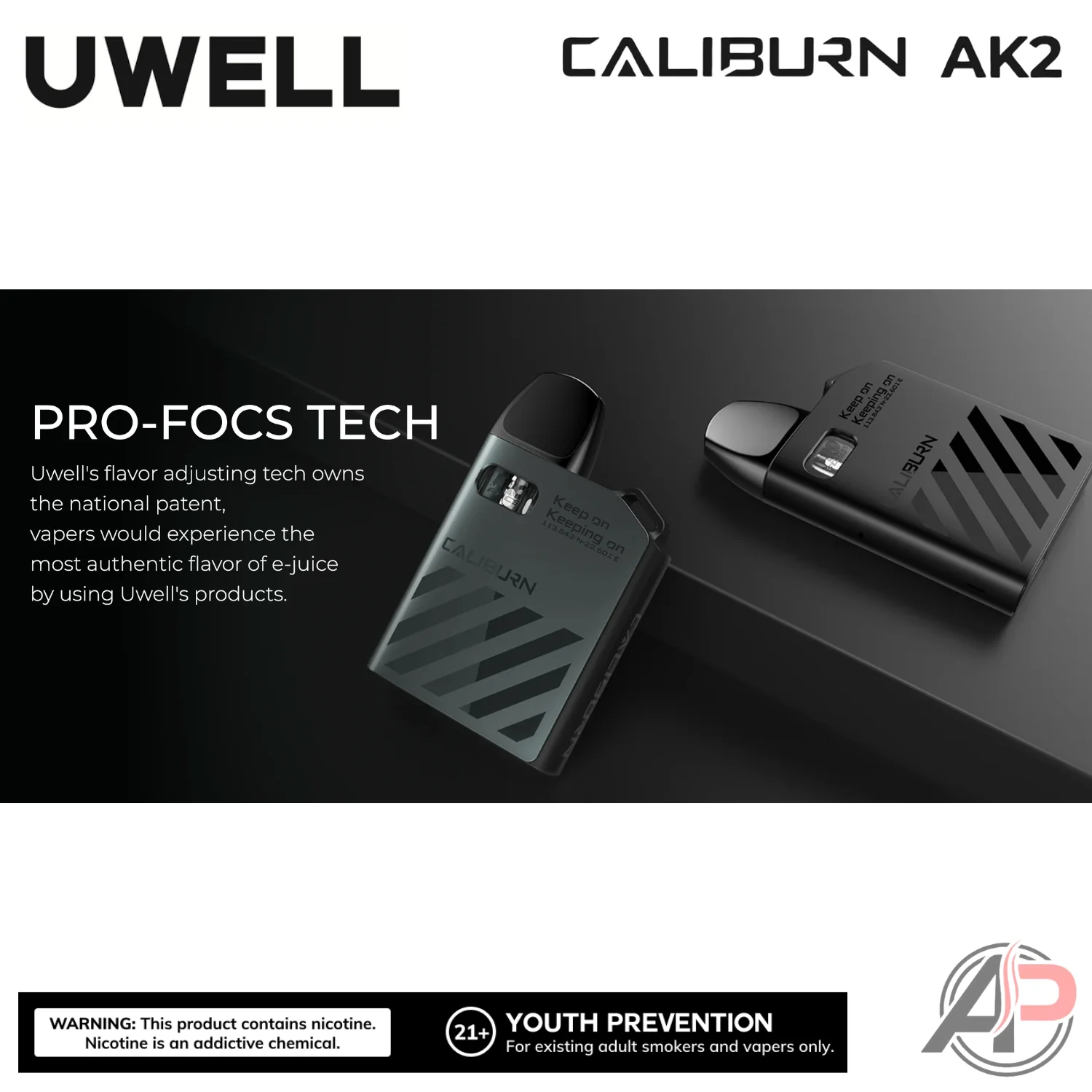 Uwell Caliburn AK2 15W Pod System Starter Kit Device - Image 5