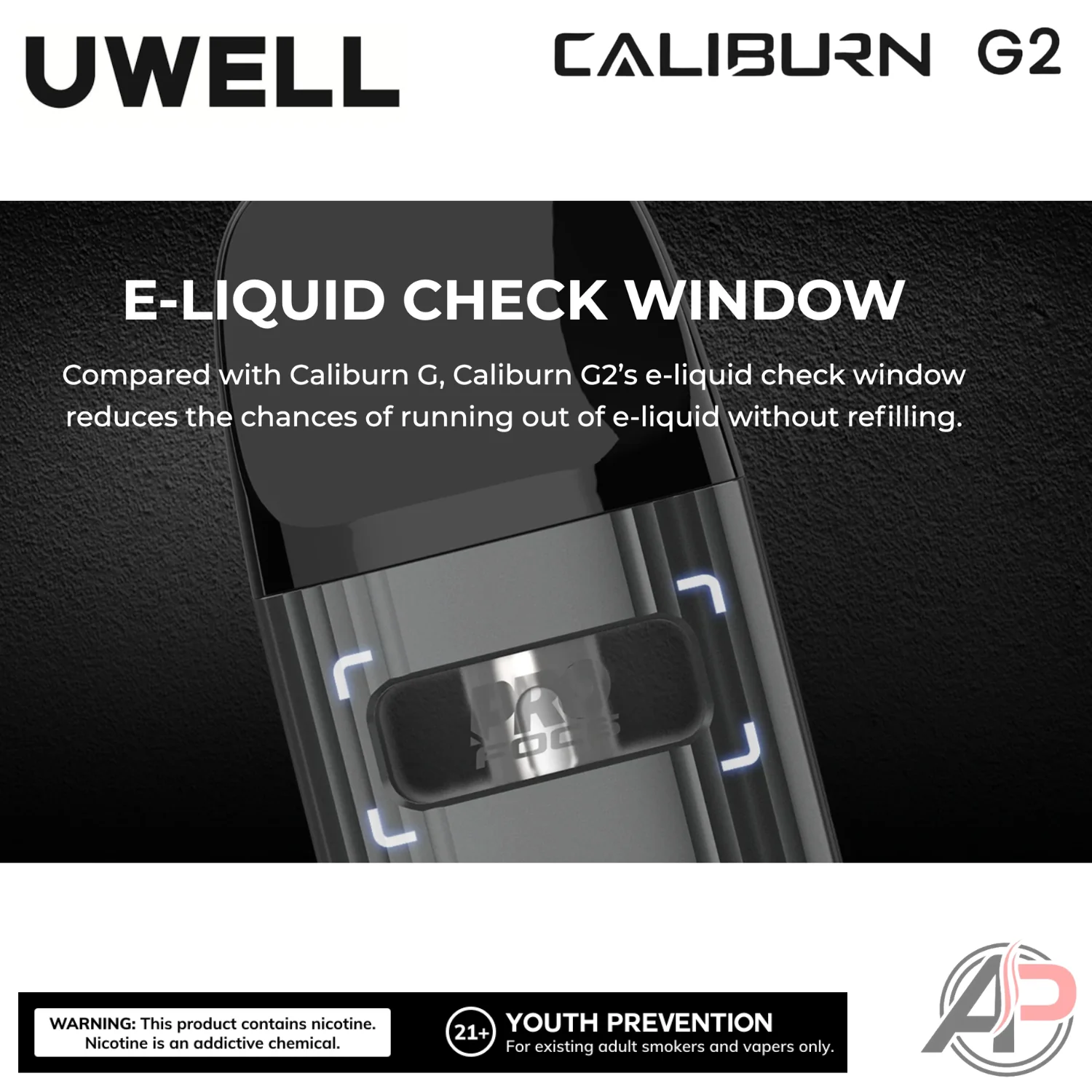 Uwell Caliburn G2 18w Pod System Starter Kit Device - Image 3
