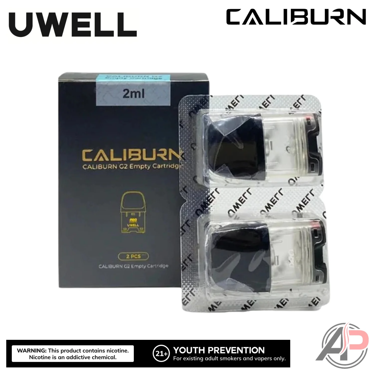 Uwell Caliburn G2 Empty Replacement Pods 2 Pack - Image 2