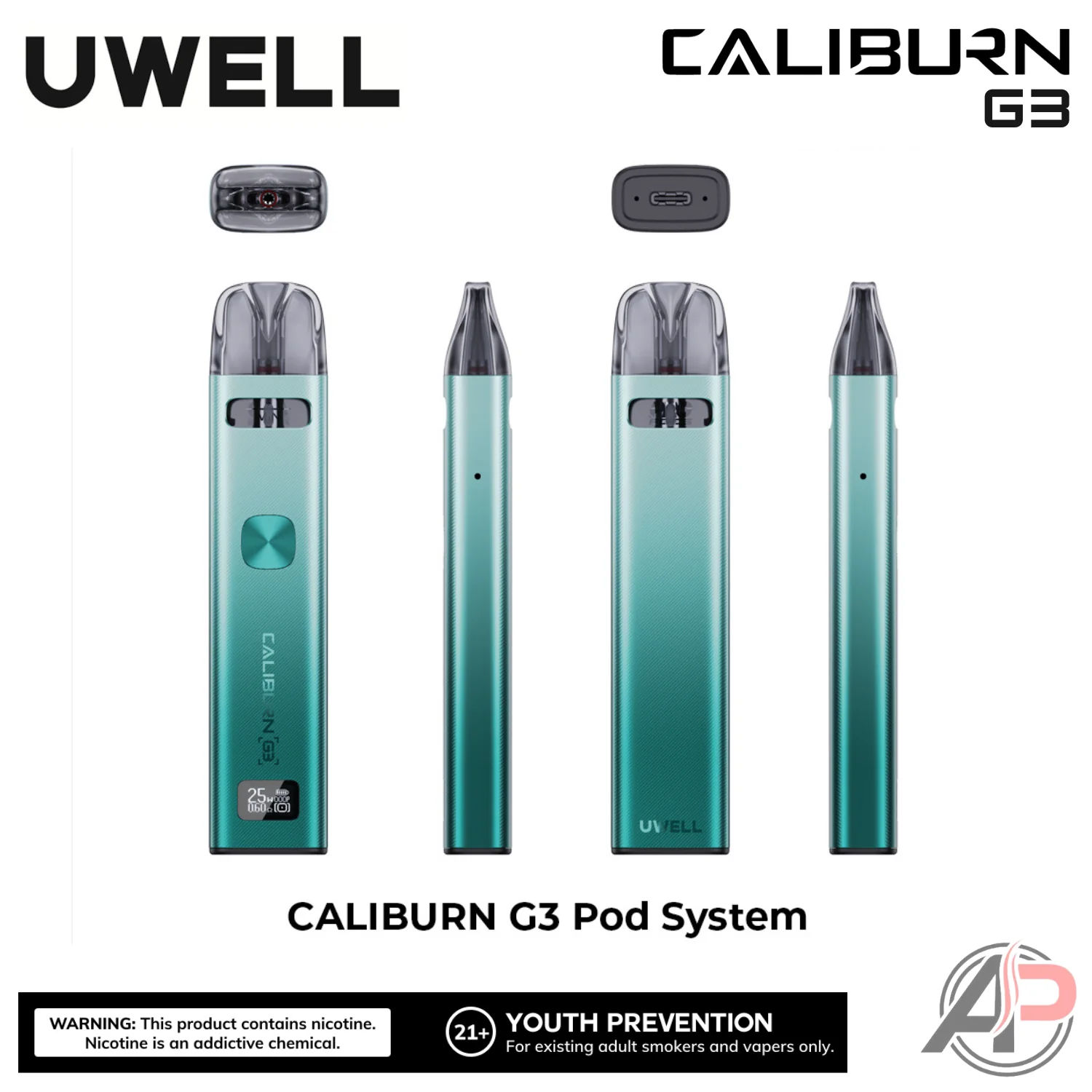 Uwell Caliburn G3 Pod System Starter Kit Device - Image 8