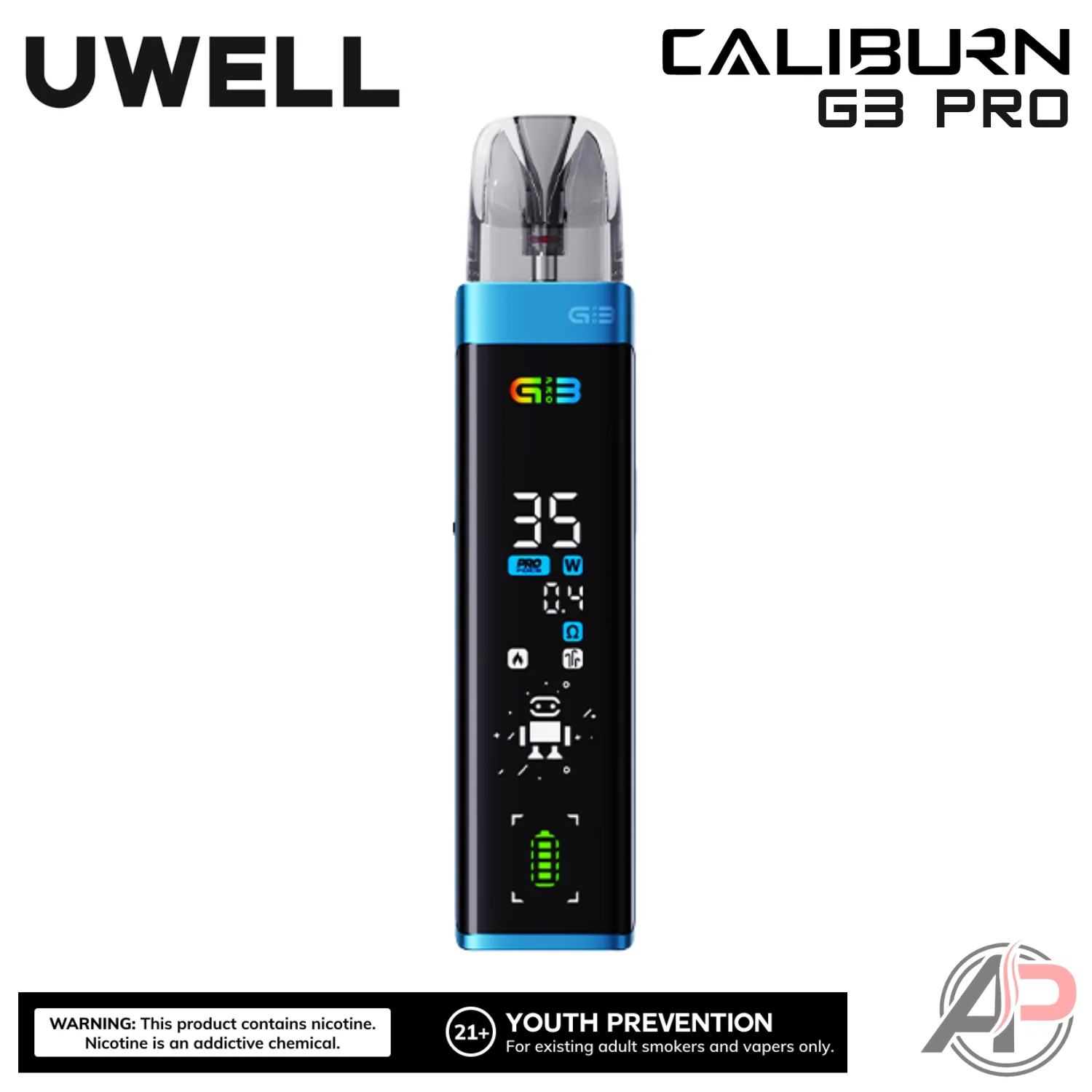 Uwell Caliburn G3 Pro Pod System Starter Kit Device - Image 12