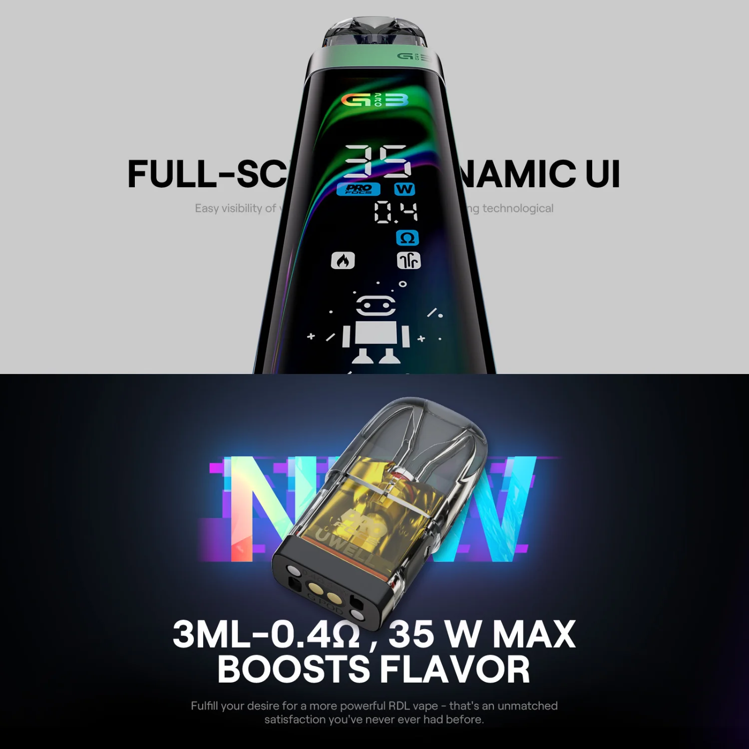 Uwell Caliburn G3 Pro Pod System Starter Kit Device - Image 6