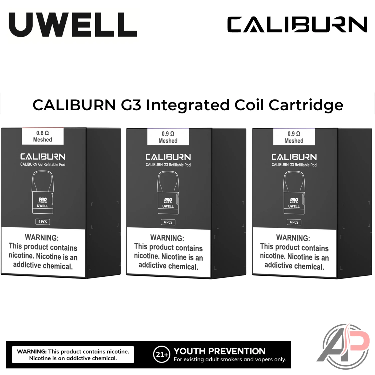Uwell Caliburn G3 Replacement Pods 4 Pack - Image 2