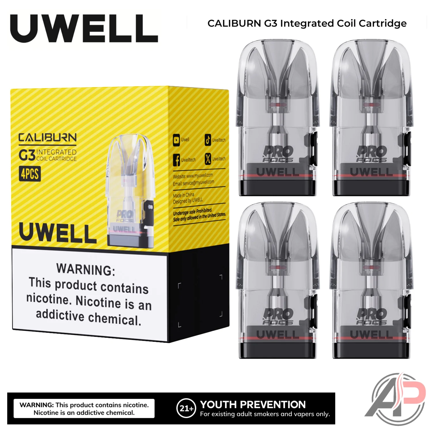 Uwell Caliburn G3 Replacement Pods 4 Pack - Image 3