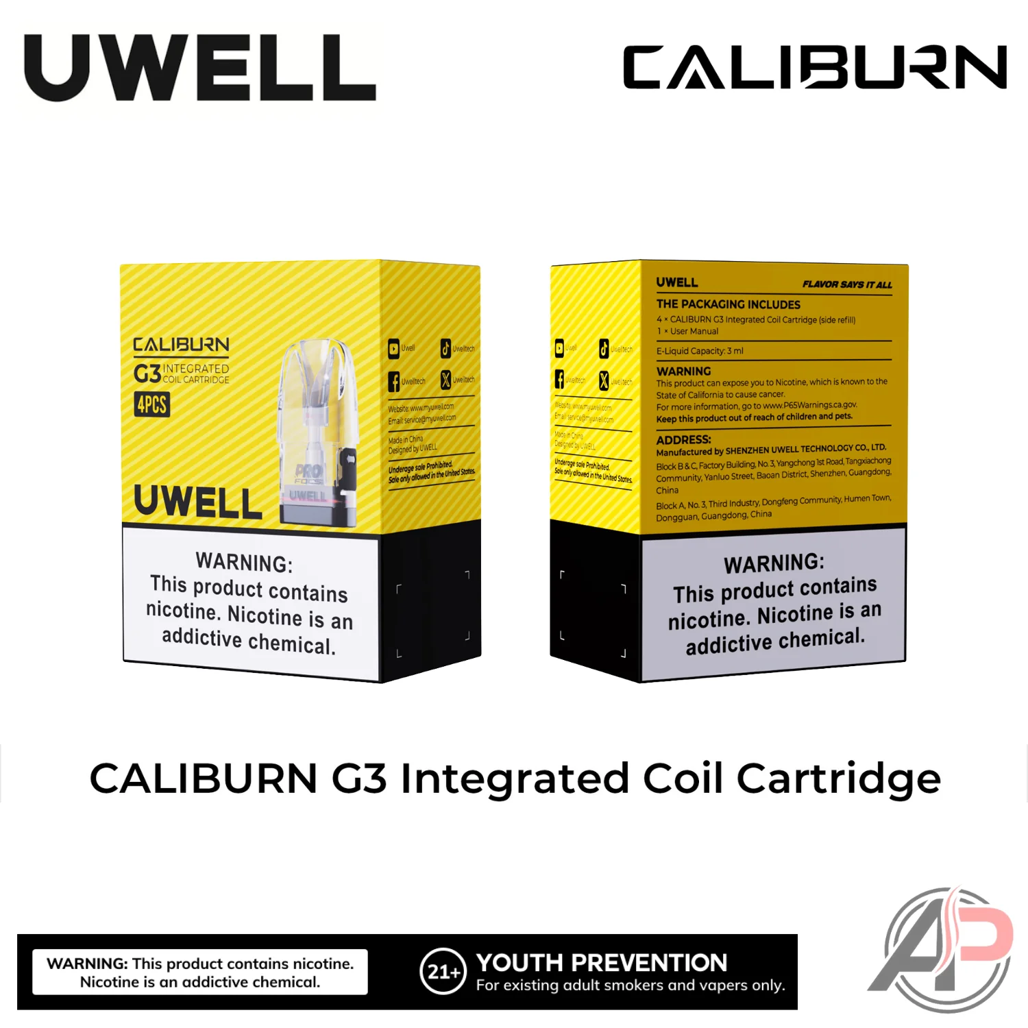 Uwell Caliburn G3 Replacement Pods 4 Pack - Image 4