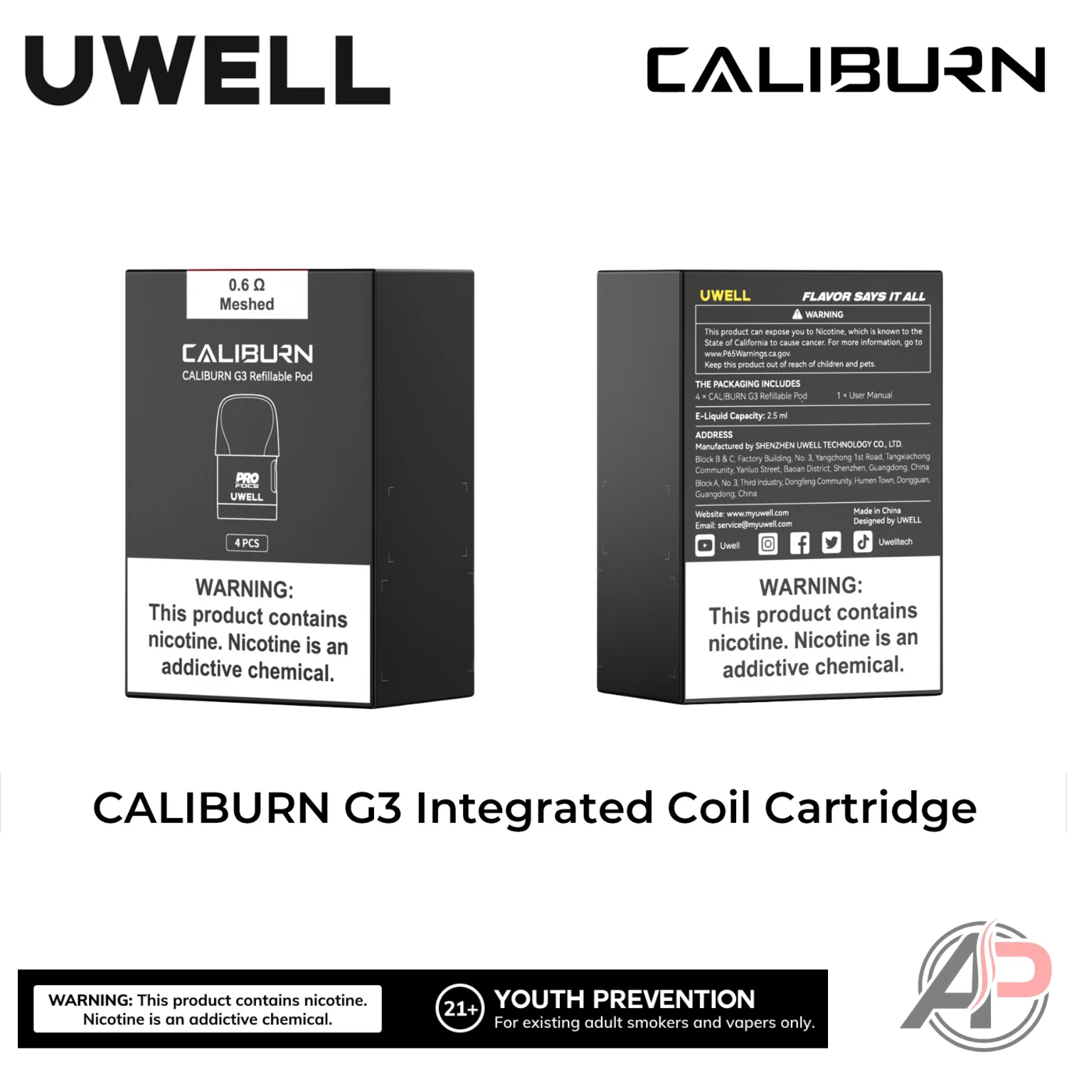 Uwell Caliburn G3 Replacement Pods 4 Pack - Image 5