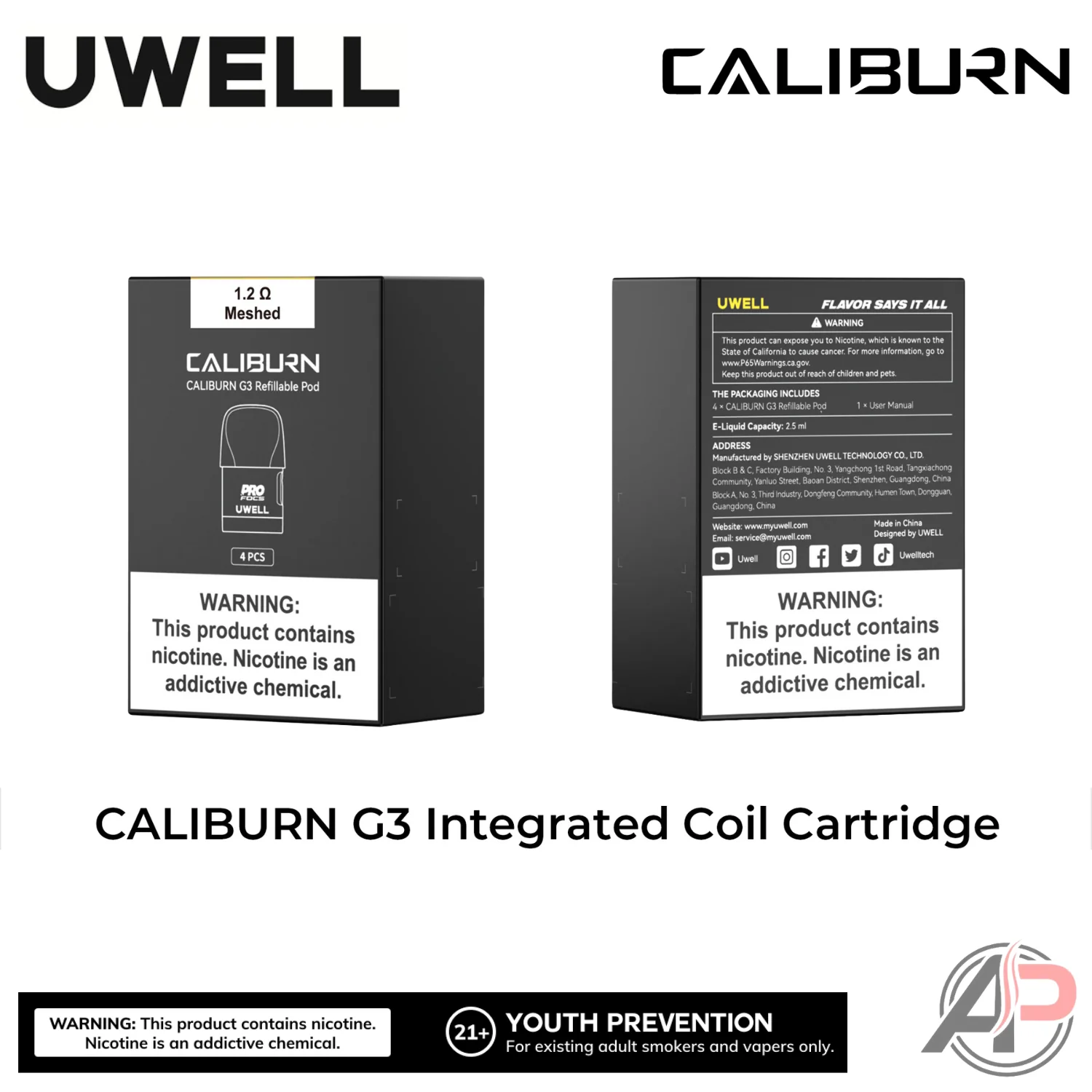 Uwell Caliburn G3 Replacement Pods 4 Pack - Image 7