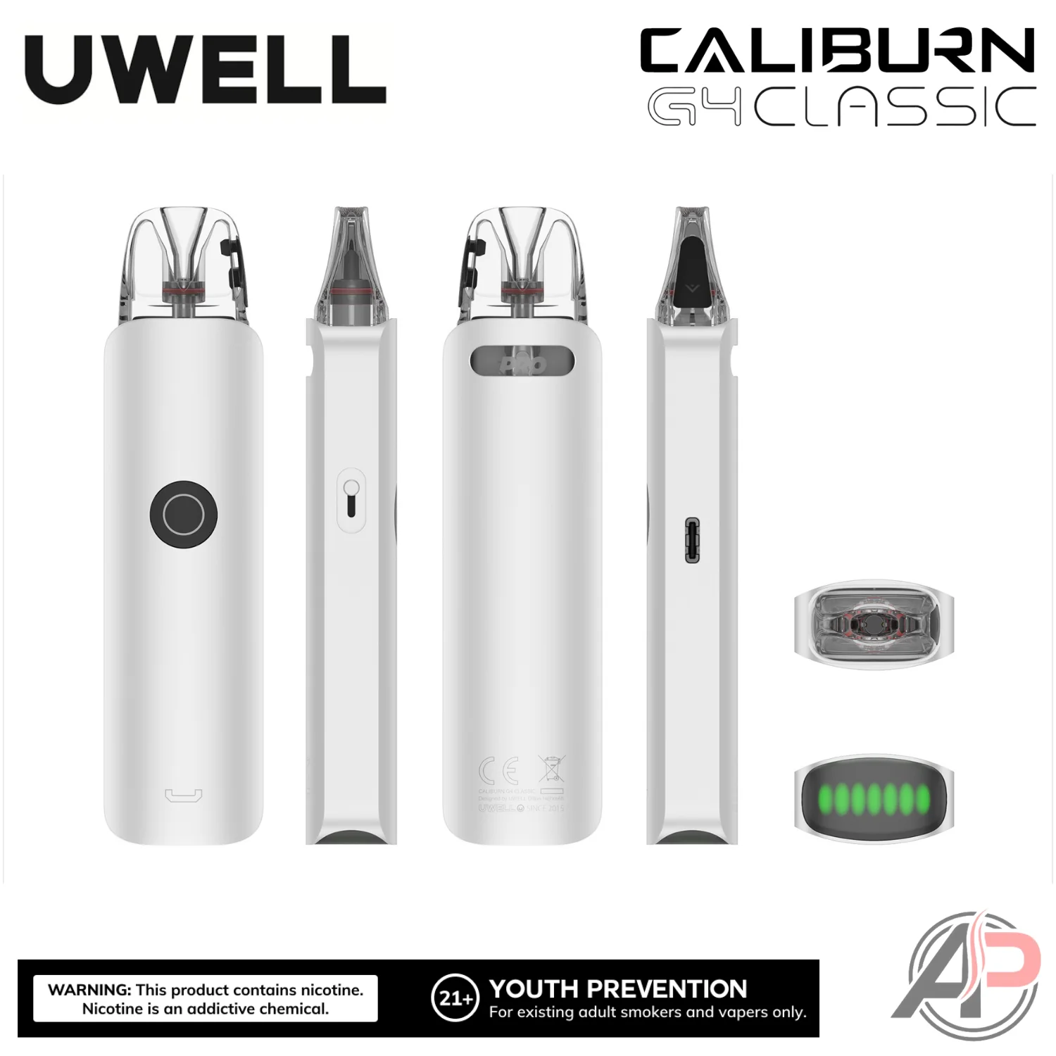 Uwell Caliburn G4 Classic Pod System Starter Kit Device - Image 12