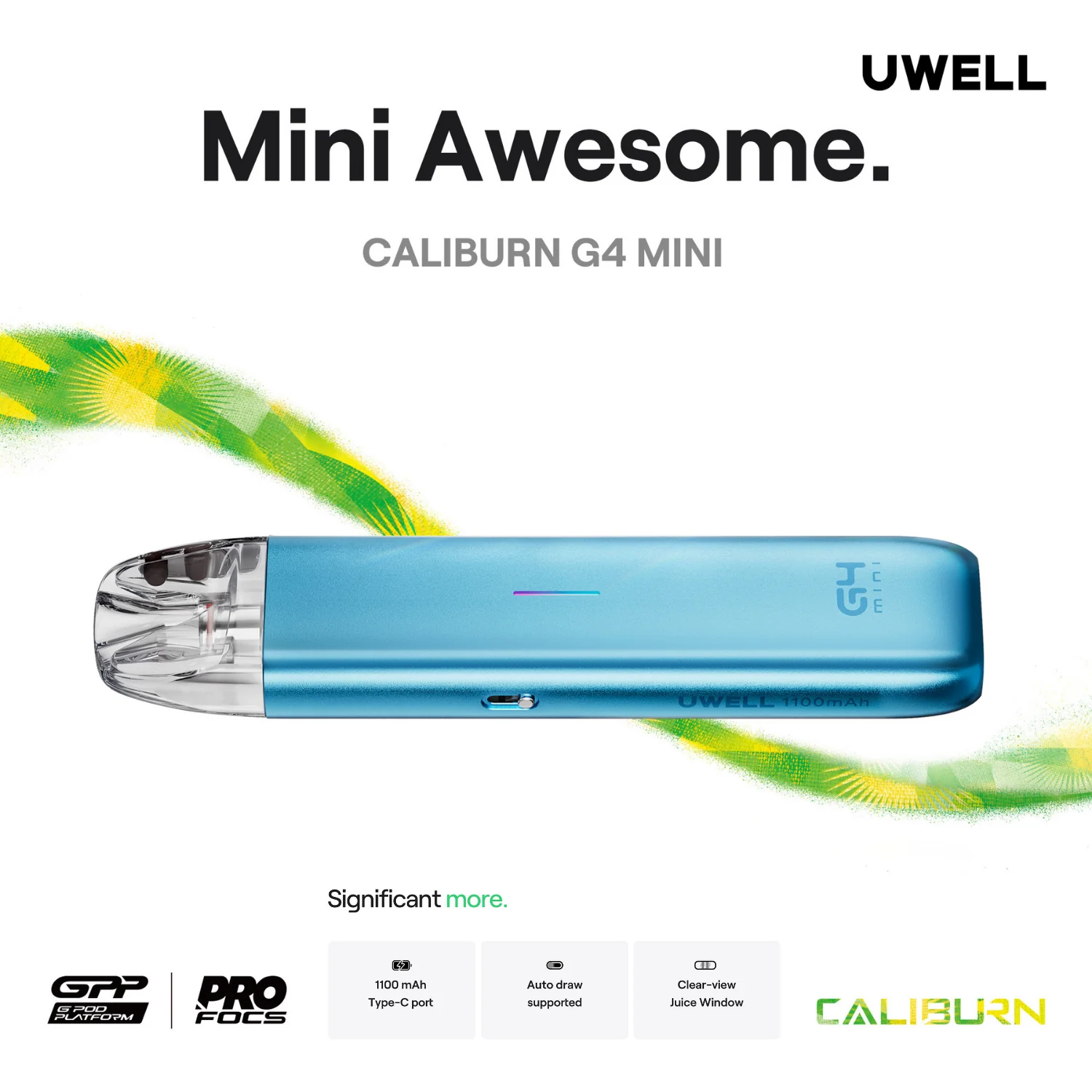 Uwell Caliburn G4 Mini Pods System Starter Kit Device - Image 3