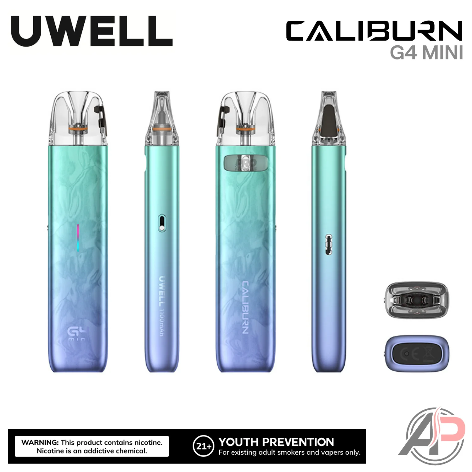 Uwell Caliburn G4 Mini Pods System Starter Kit Device - Image 6
