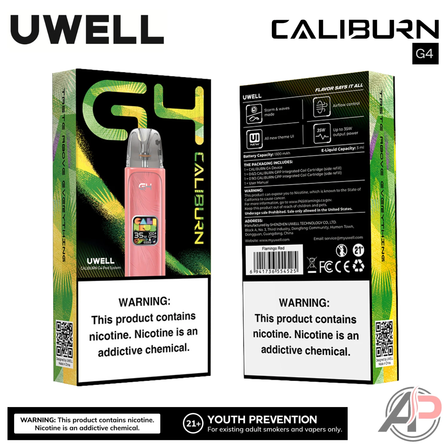 Uwell Caliburn G4 Pod System Starter Kit Device - Image 2