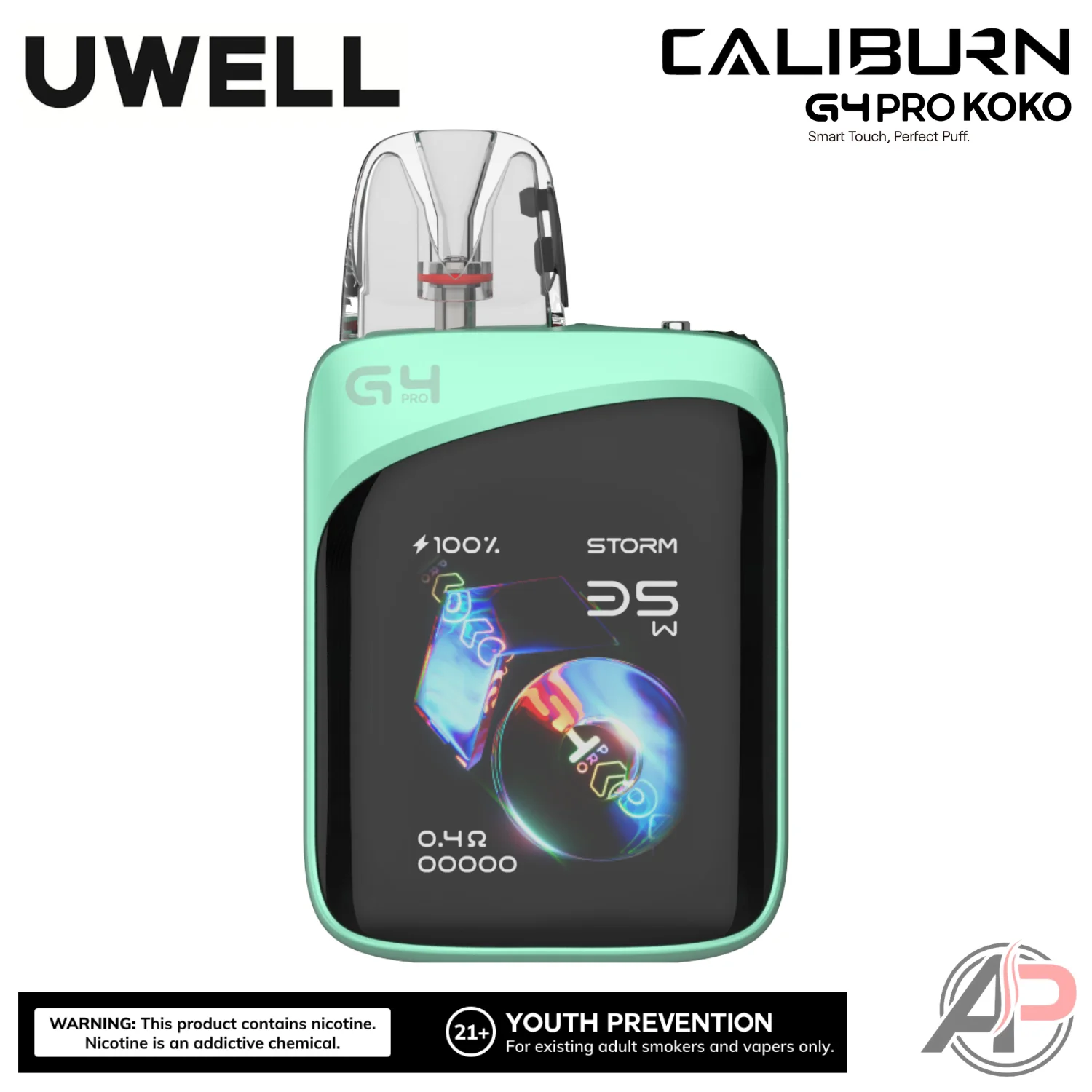 Uwell Caliburn G4 Pro Koko 35W Pod System Starter Kit Device - Image 13