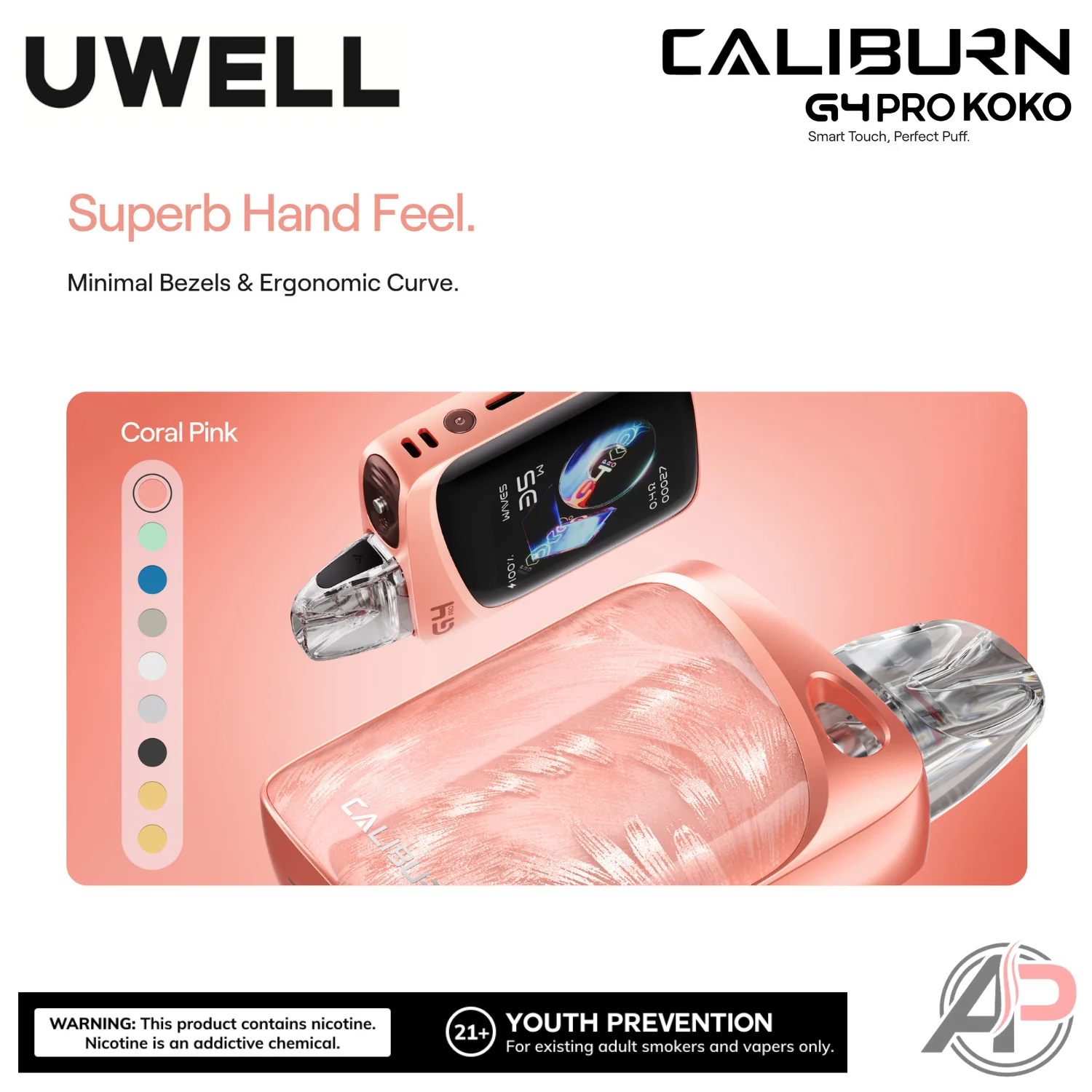 Uwell Caliburn G4 Pro Koko 35W Pod System Starter Kit Device - Image 9