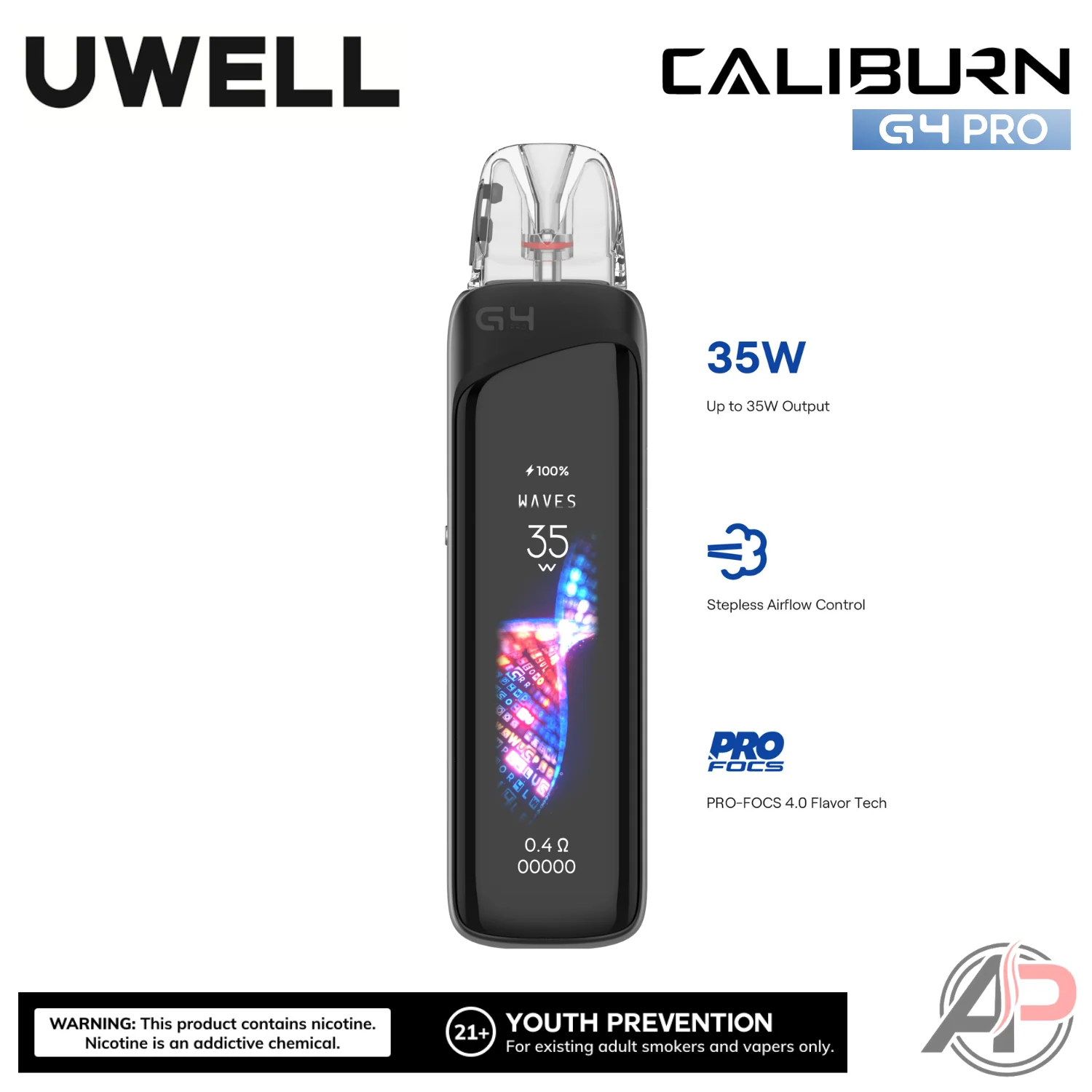 Uwell Caliburn G4 Pro Pod System Starter Kit Device - Image 11