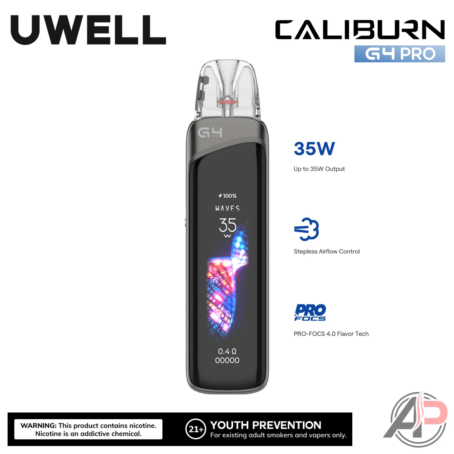 Uwell Caliburn G4 Pro Pod System Starter Kit Device - Image 8